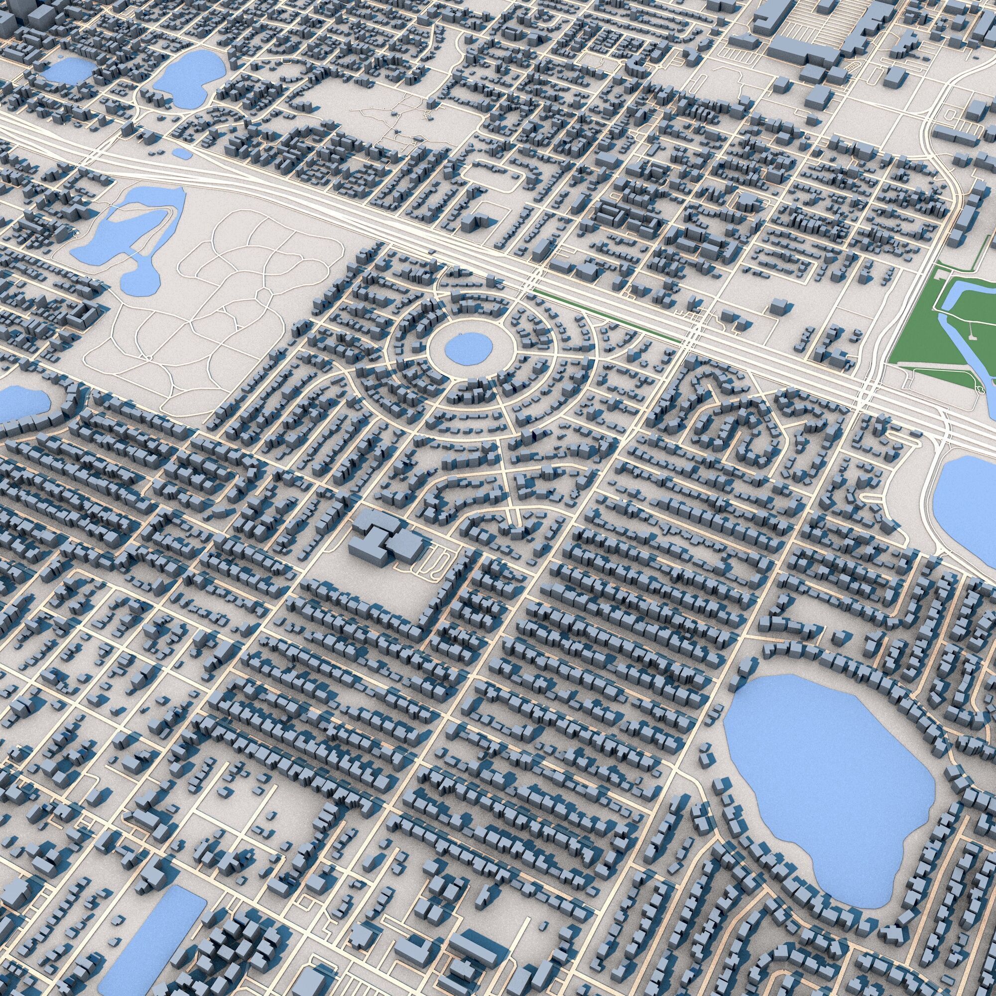 Orlando City Florida 3D model_7