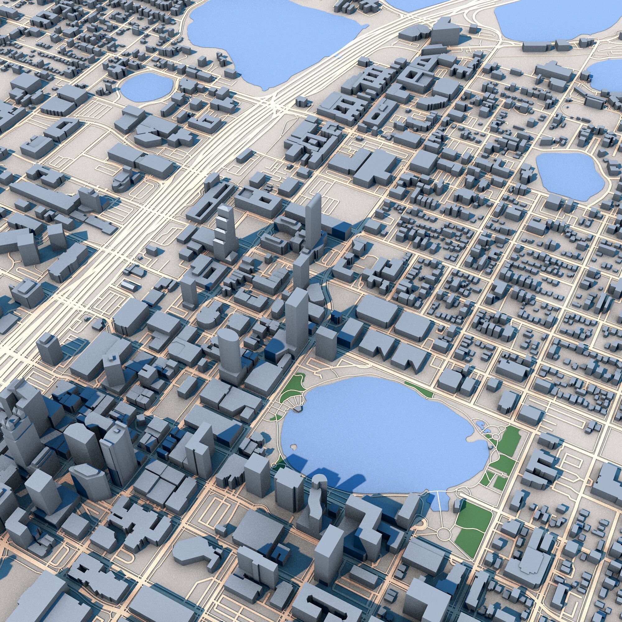 Orlando City Florida 3D model_3