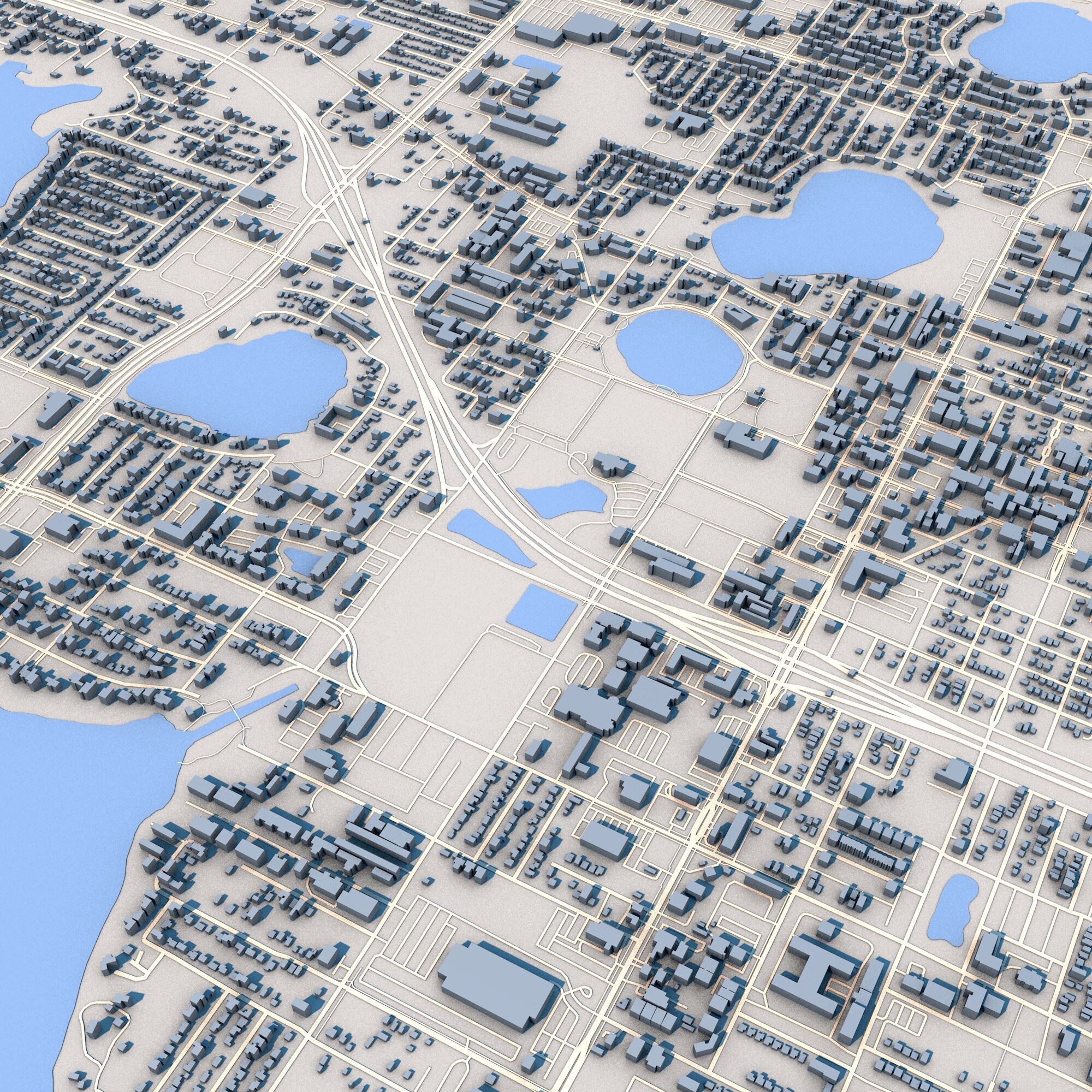 Orlando City Florida 3D model_5