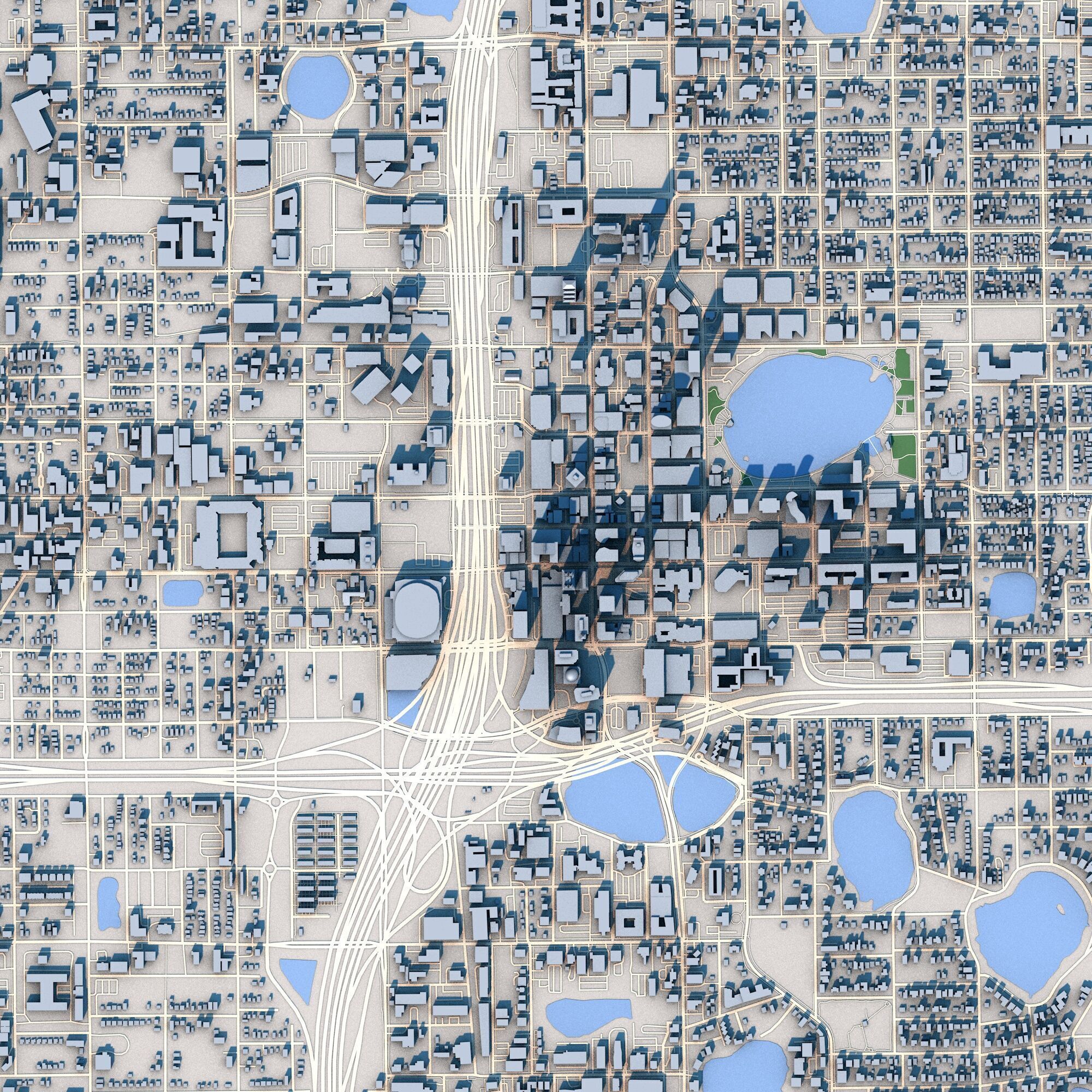 Orlando City Florida 3D model_2