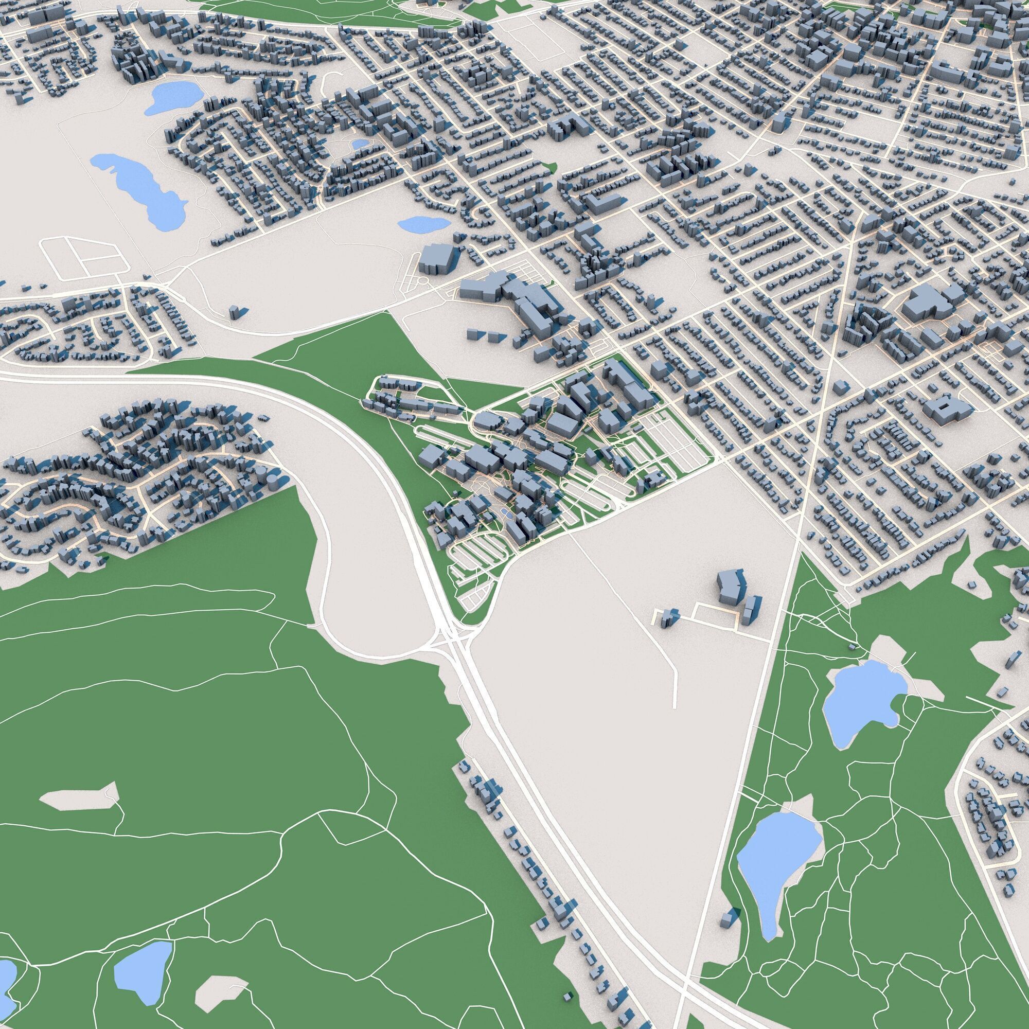 Nanaimo City Canada 3D model_5