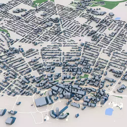 Nanaimo City Canada 3D model
