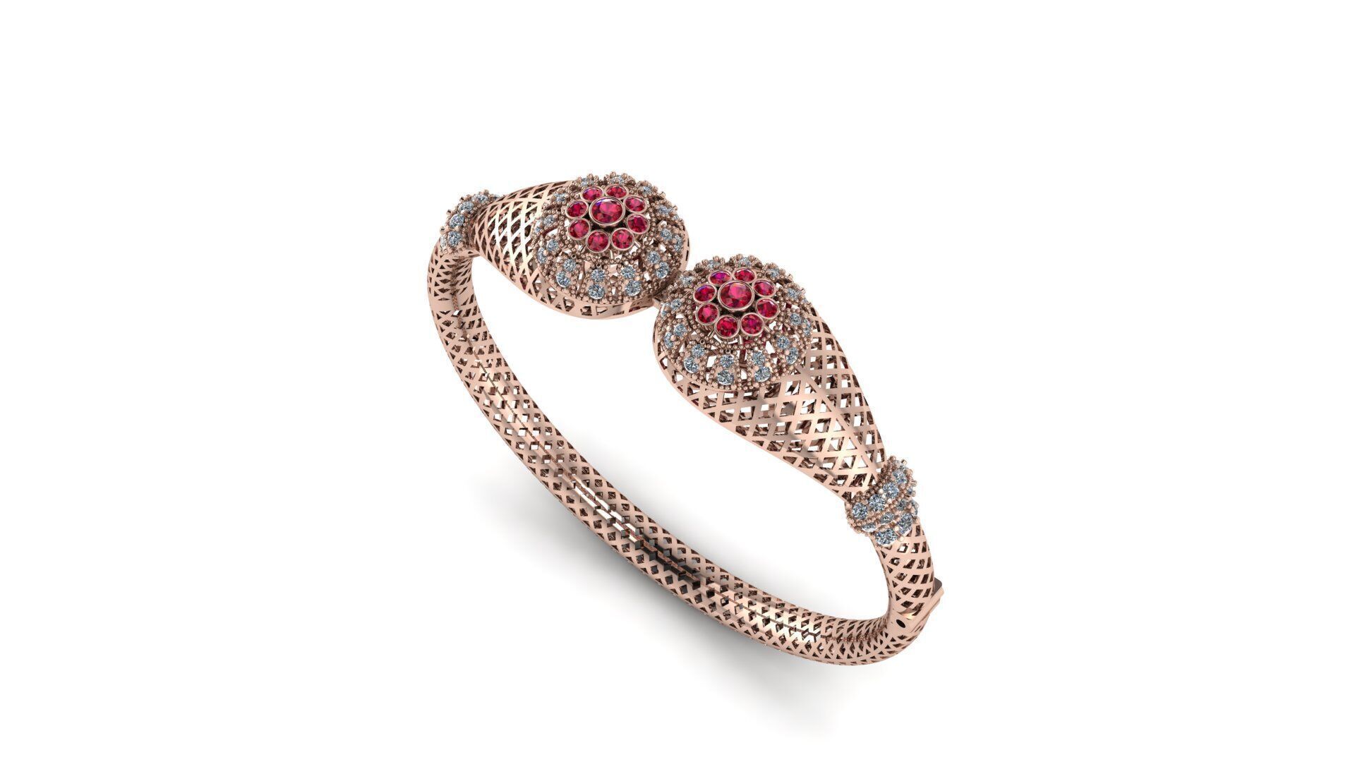 Ruby Bangle 3D print model_2