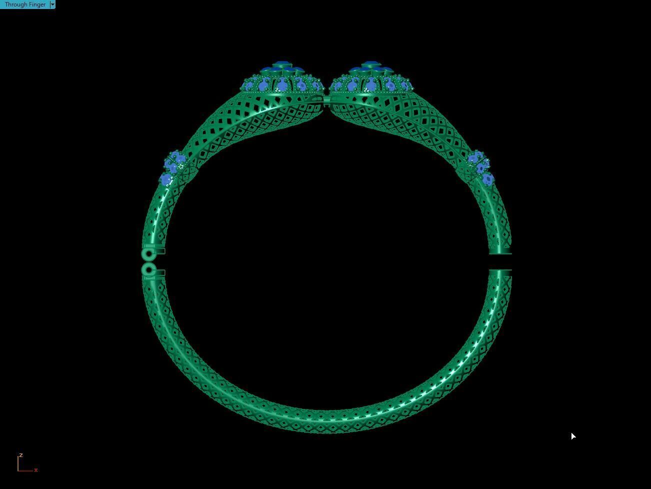 Ruby Bangle 3D print model_19