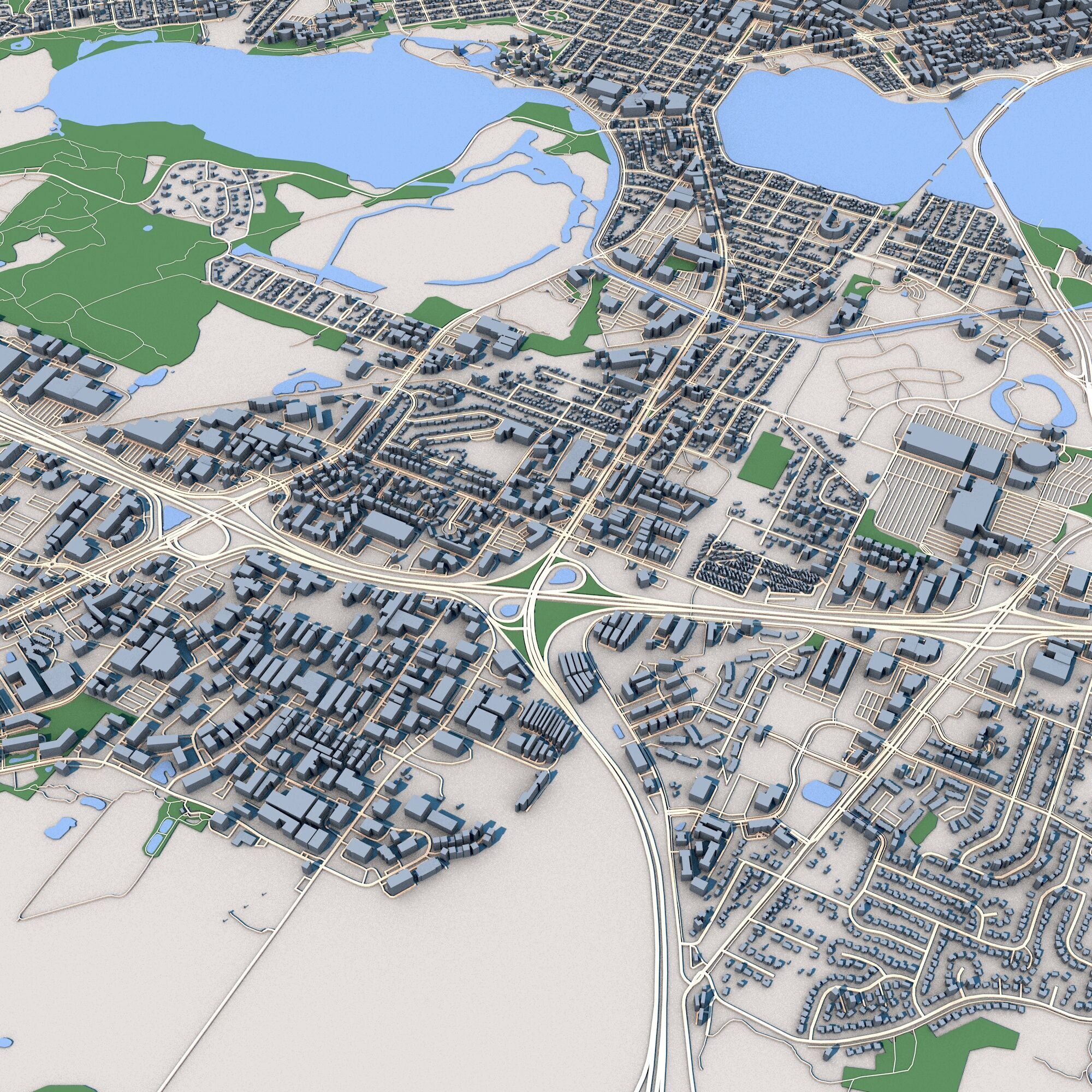 Madison City Wisconsin 3D model_3