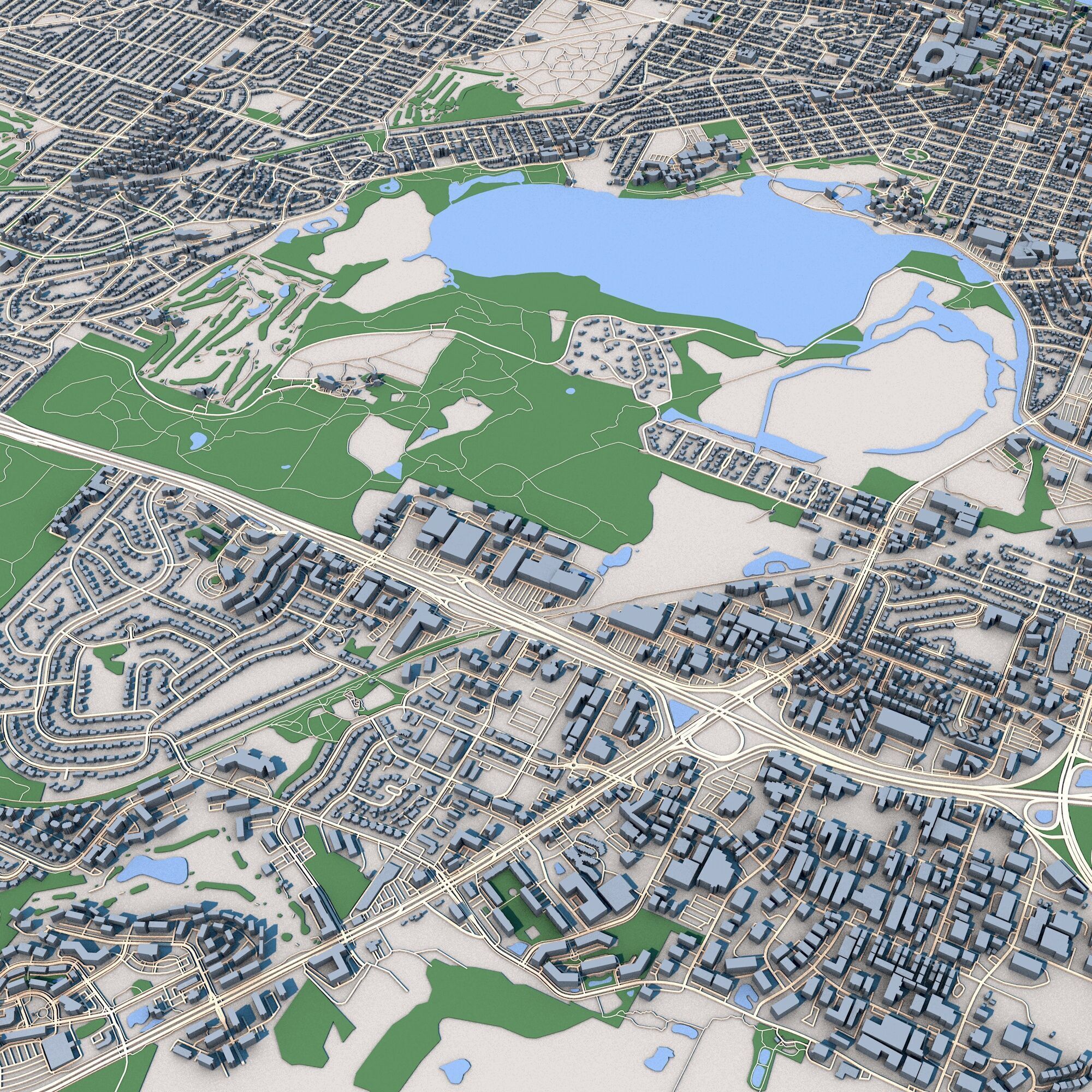 Madison City Wisconsin 3D model_4