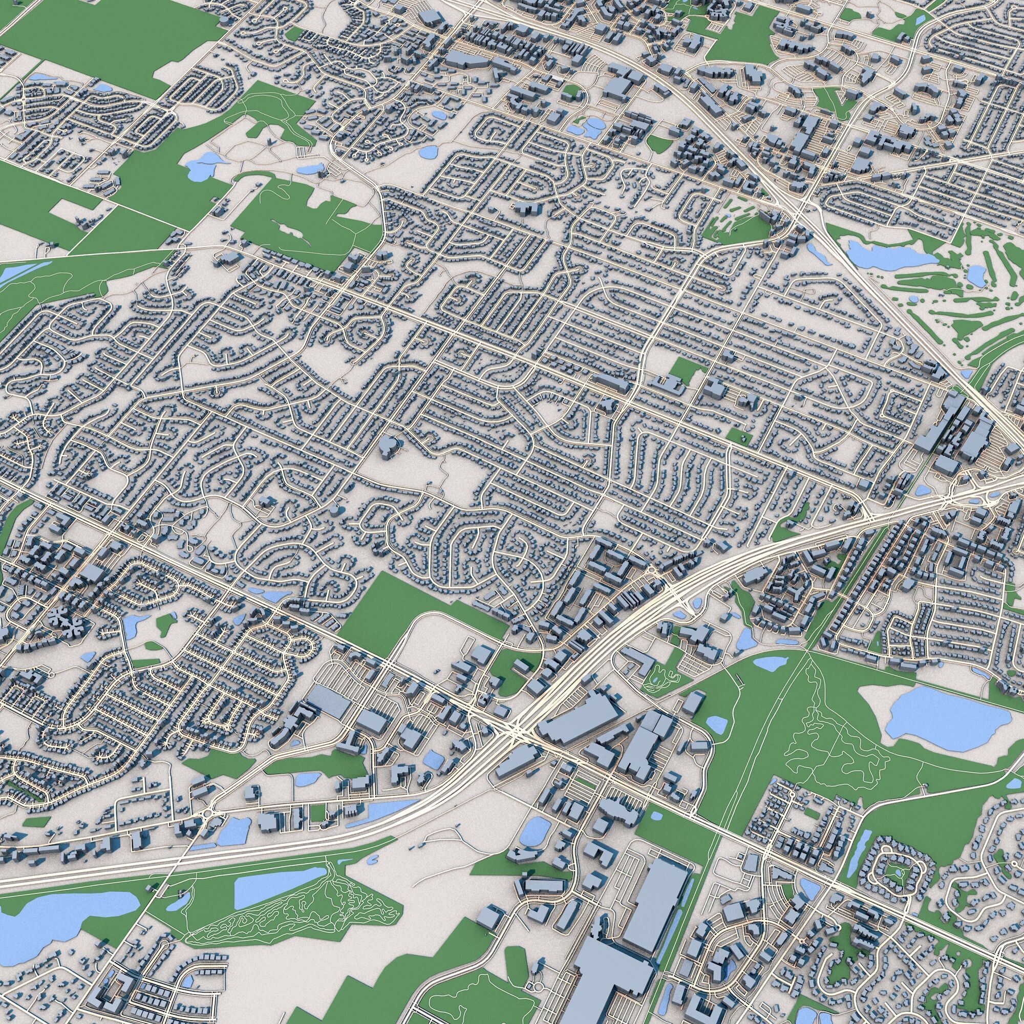 Madison City Wisconsin 3D model_6