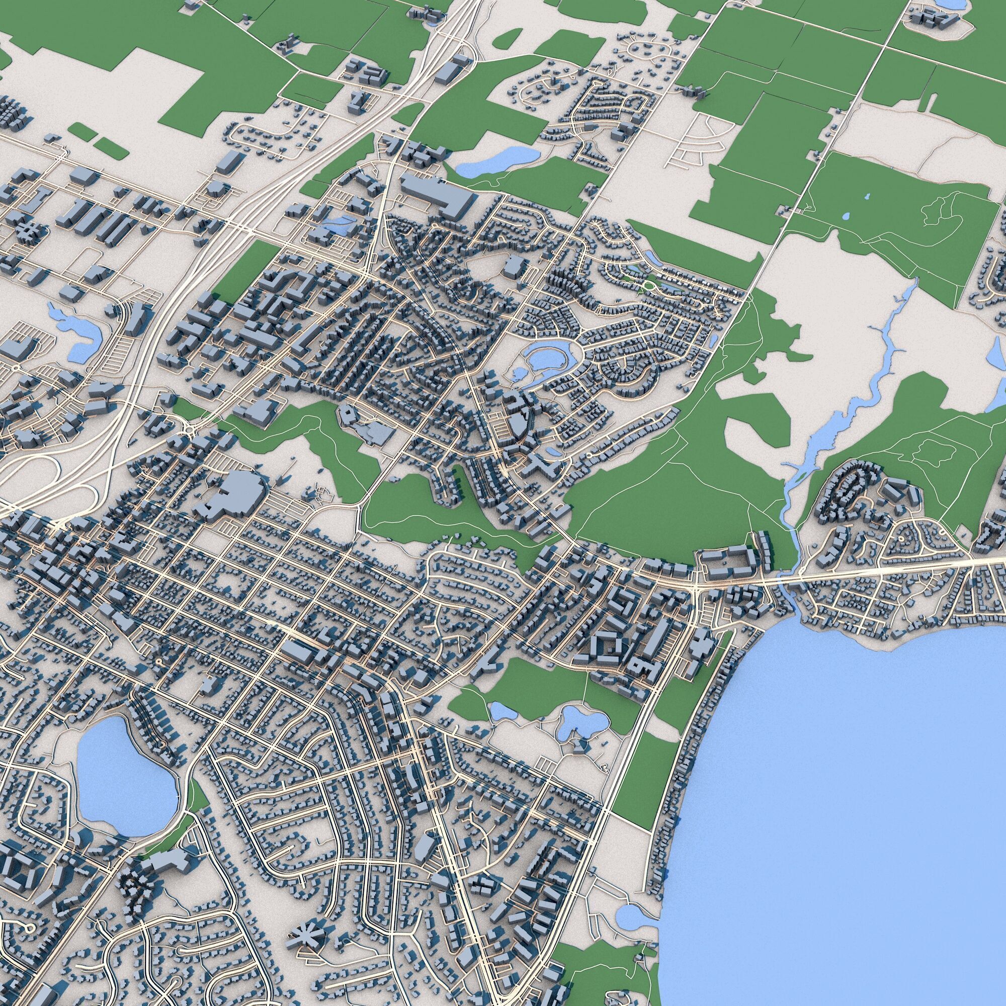 Madison City Wisconsin 3D model_7