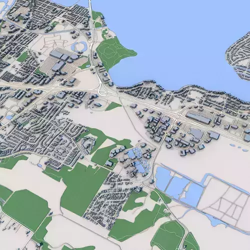 Madison City Wisconsin 3D model