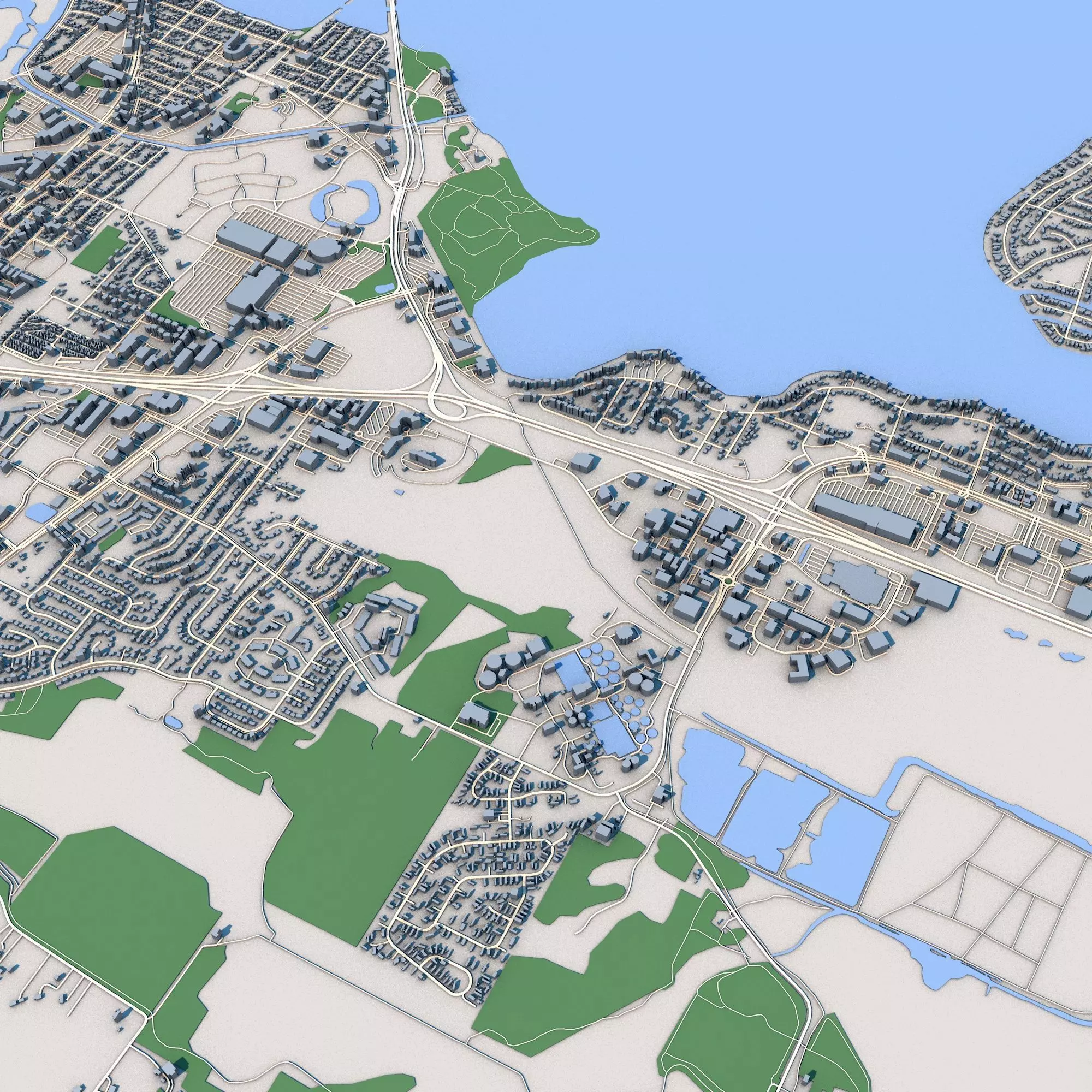 Madison City Wisconsin 3D model_0