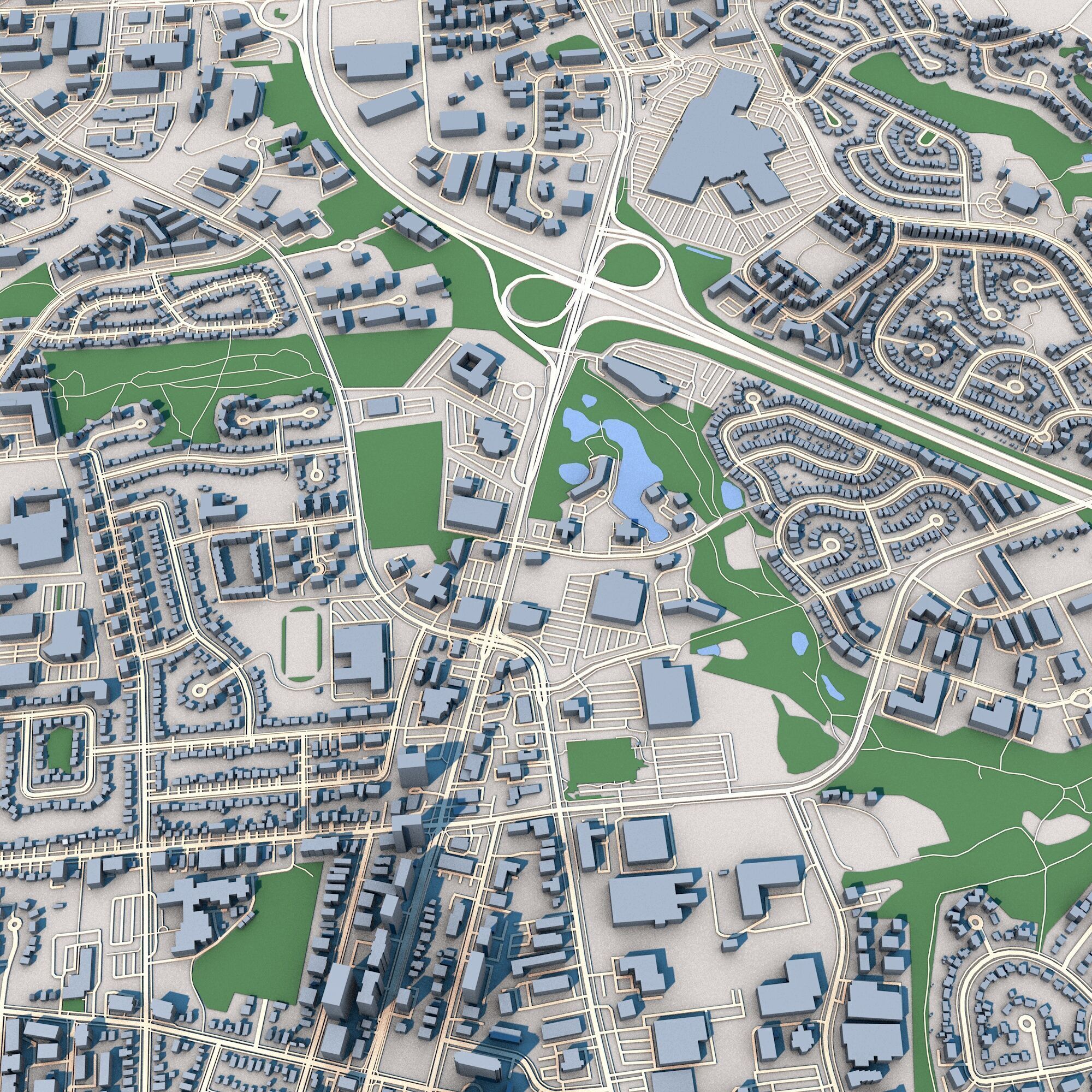 Kitchener City Canada 3D model_3