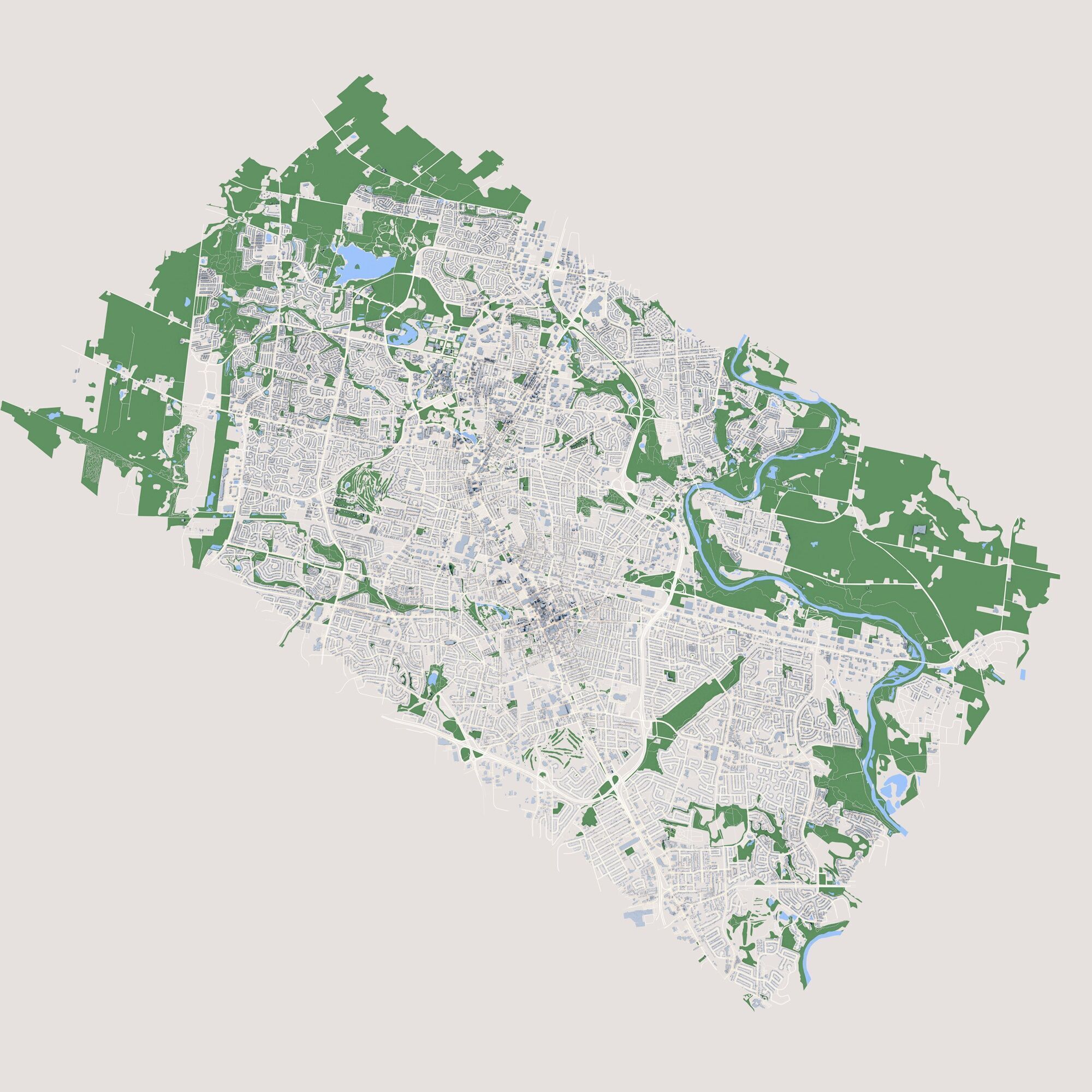 Kitchener City Canada 3D model_1