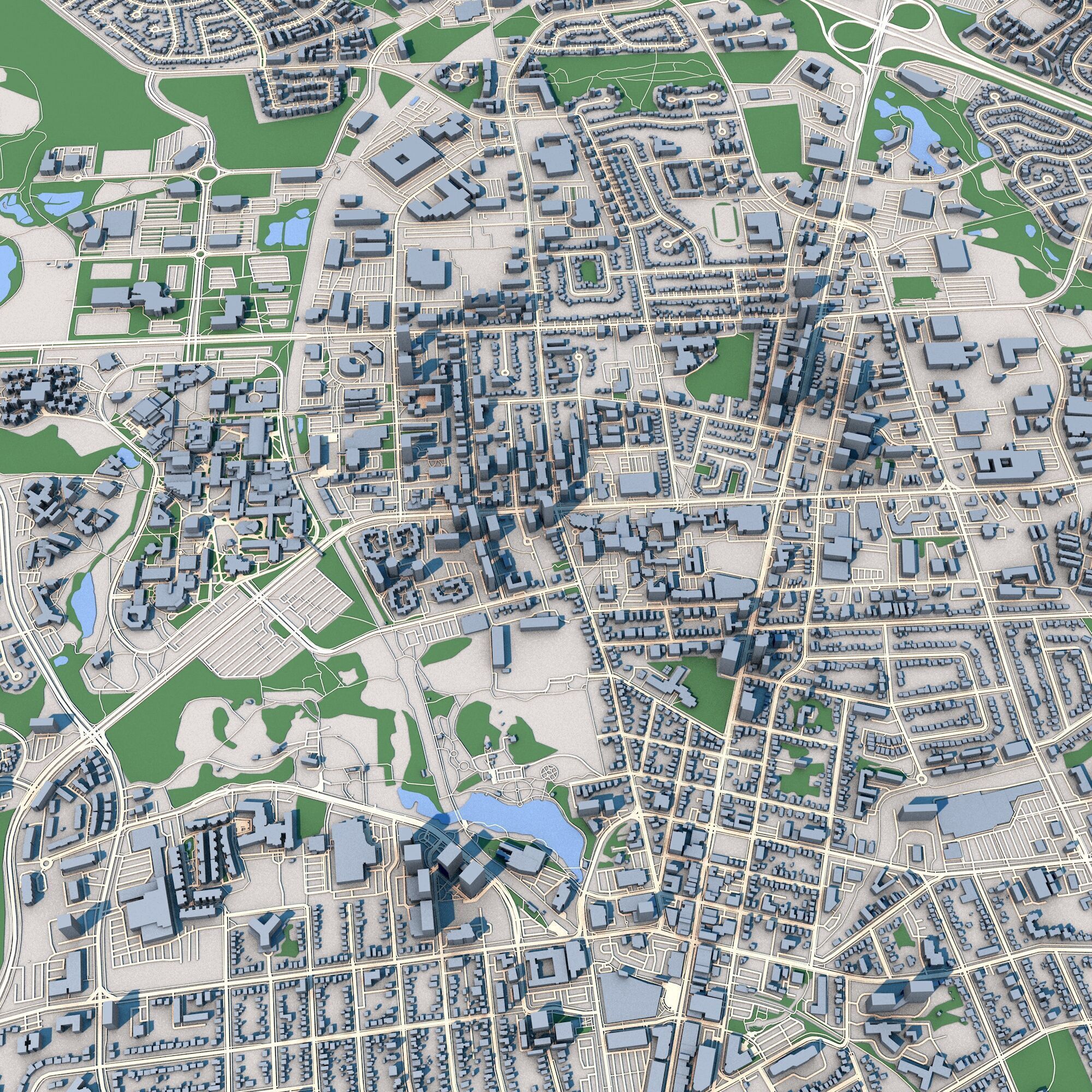 Kitchener City Canada 3D model_9