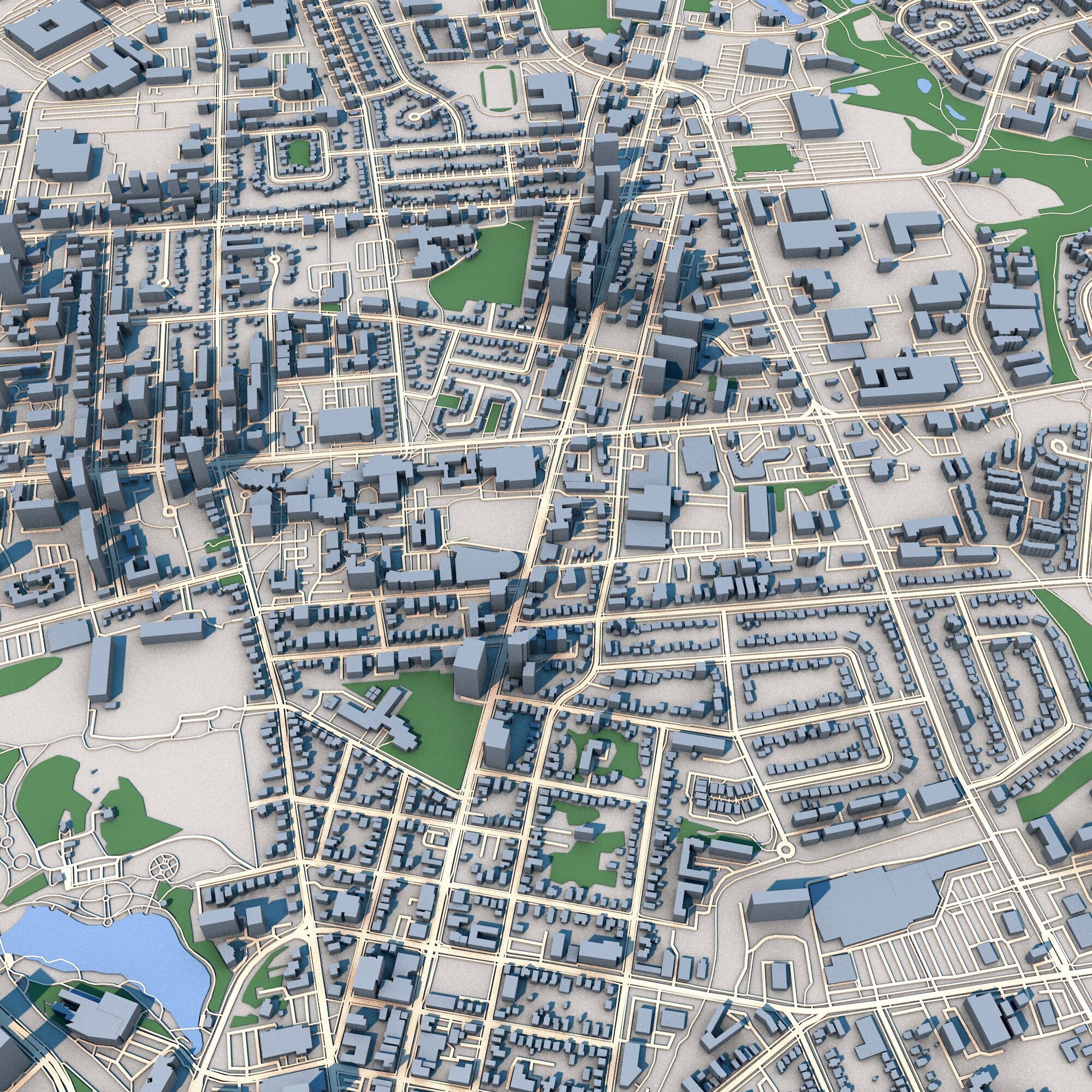 Kitchener City Canada 3D model_2