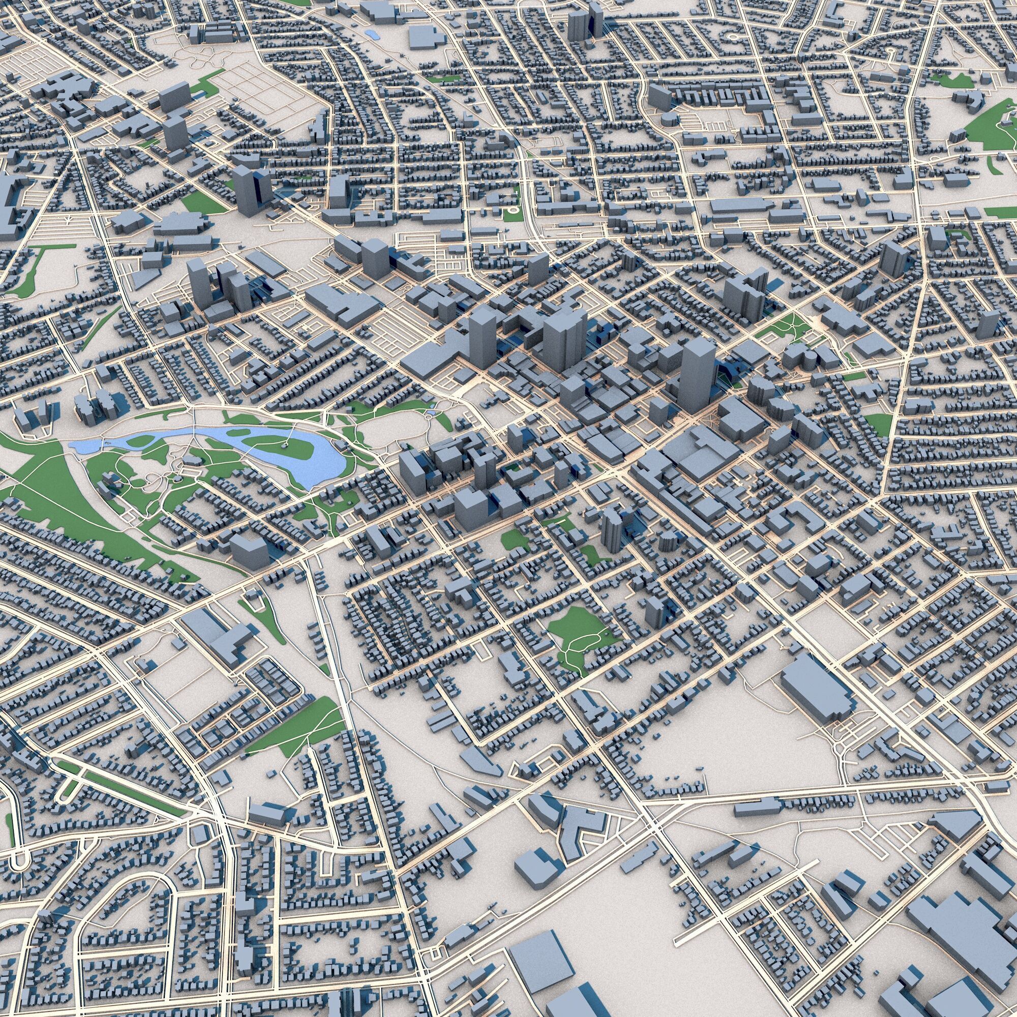 Kitchener City Canada 3D model_5