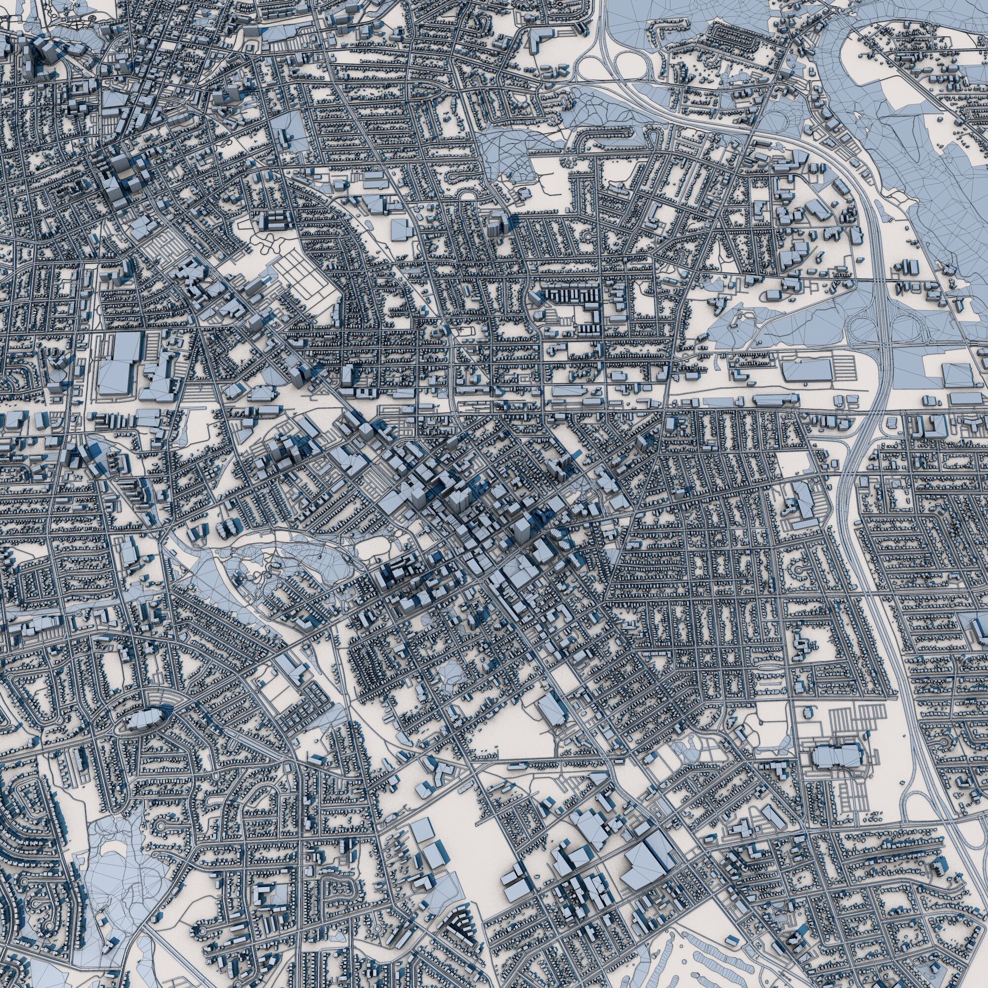 Kitchener City Canada 3D model_10