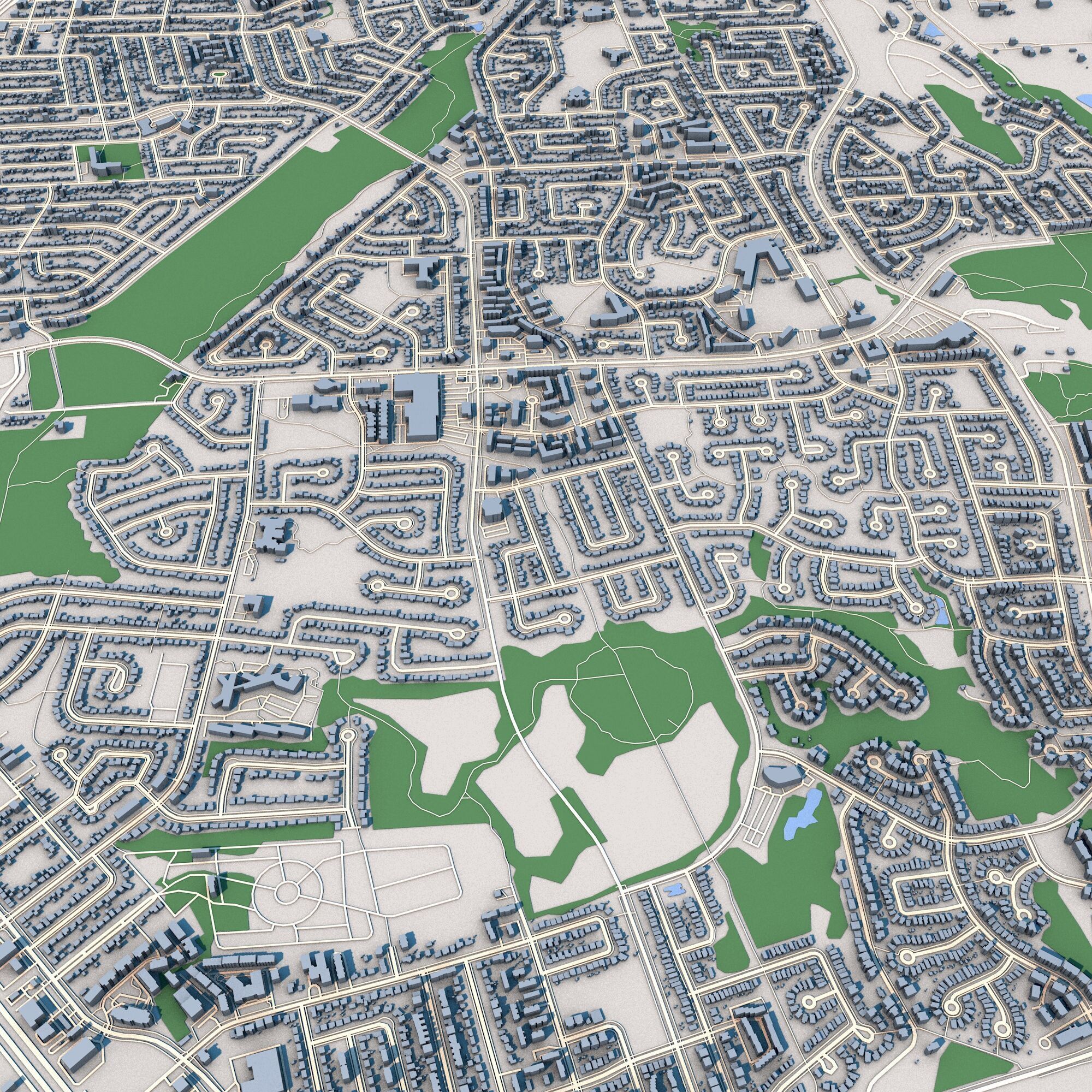 Kitchener City Canada 3D model_7