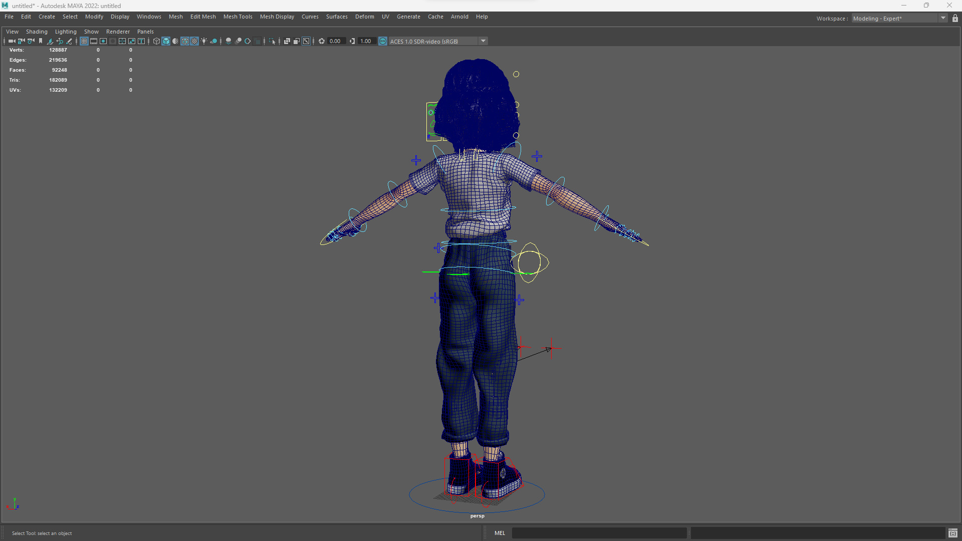 Cute and Playful Character Rigged Stylized 3D Young  Low-poly 3D model_19