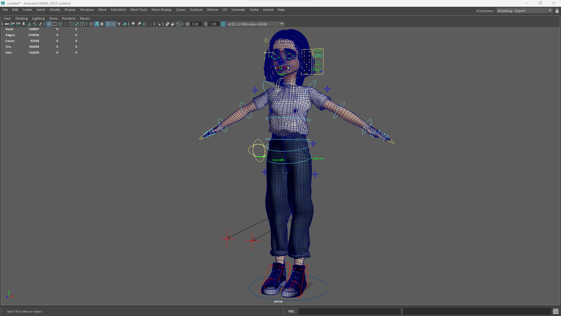 Cute and Playful Character Rigged Stylized 3D Young  Low-poly 3D model_18