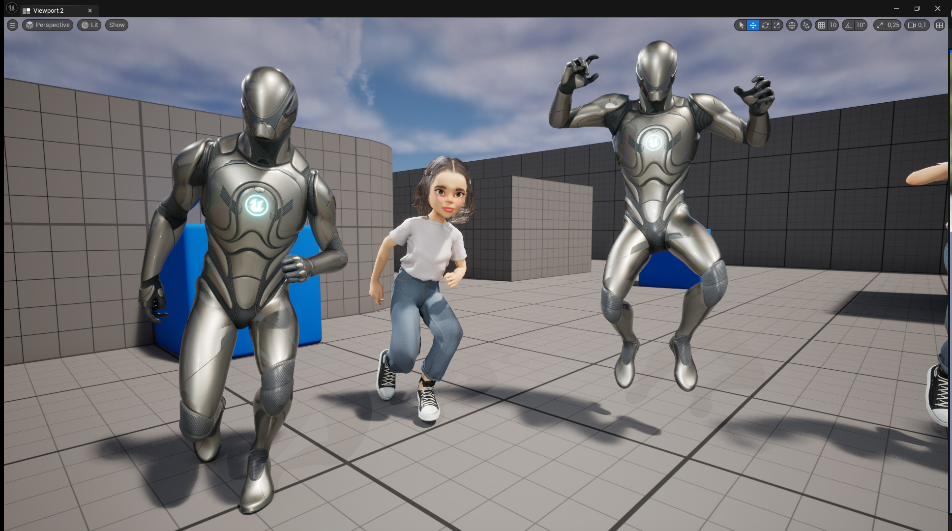 Cute and Playful Character Rigged Stylized 3D Young  Low-poly 3D model_22