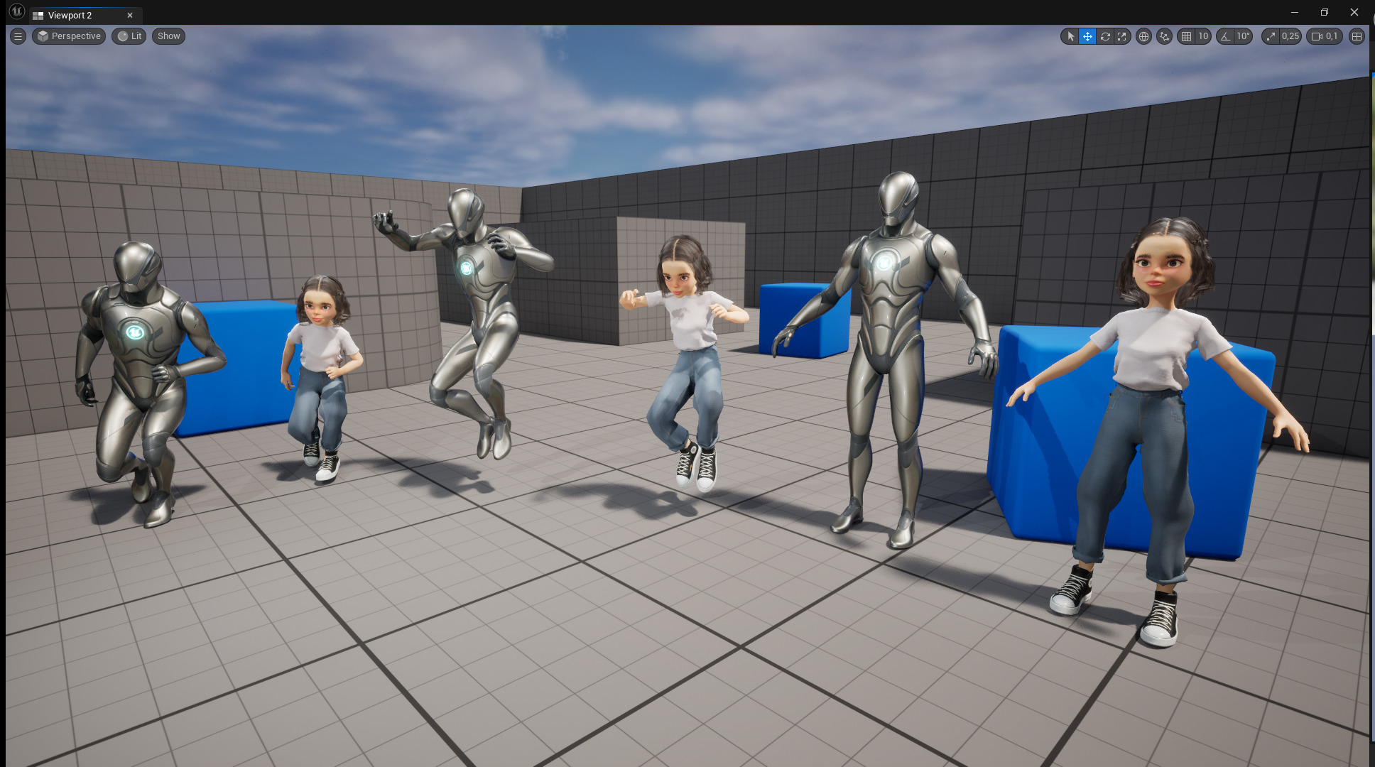 Cute and Playful Character Rigged Stylized 3D Young  Low-poly 3D model_21