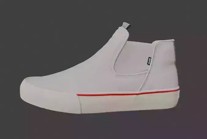 white skate shoe