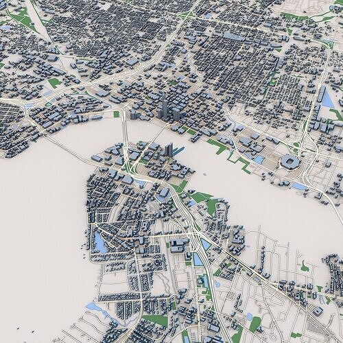 Jacksonville City Florida 3D model
