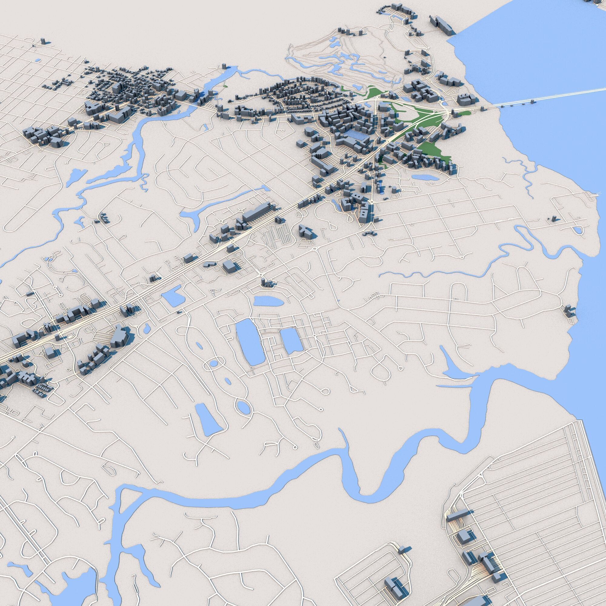 Charleston City South Carolina United States 3D model_5