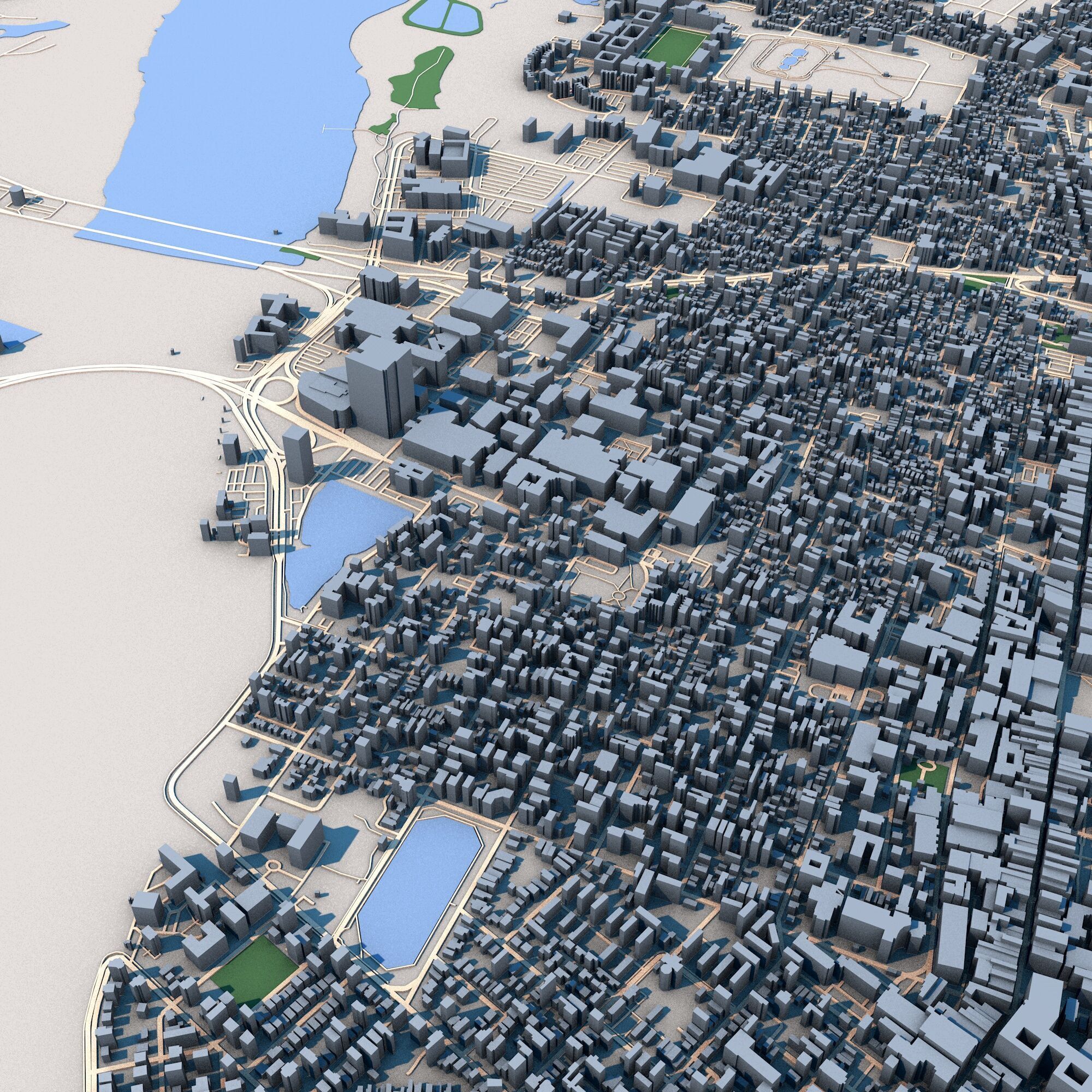 Charleston City South Carolina United States 3D model_7