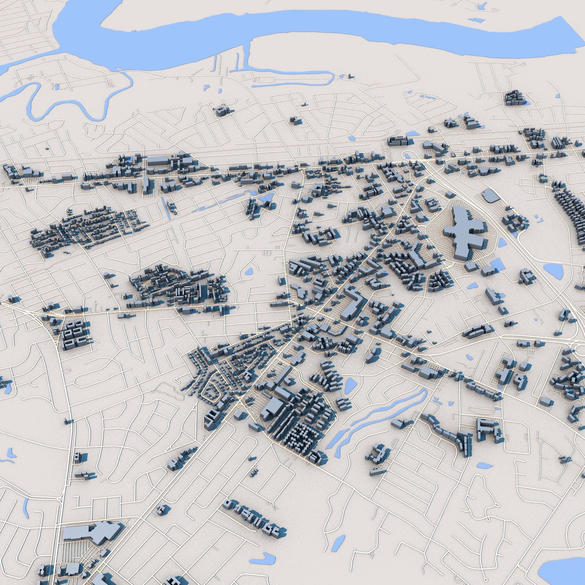 Charleston City South Carolina United States 3D model_6