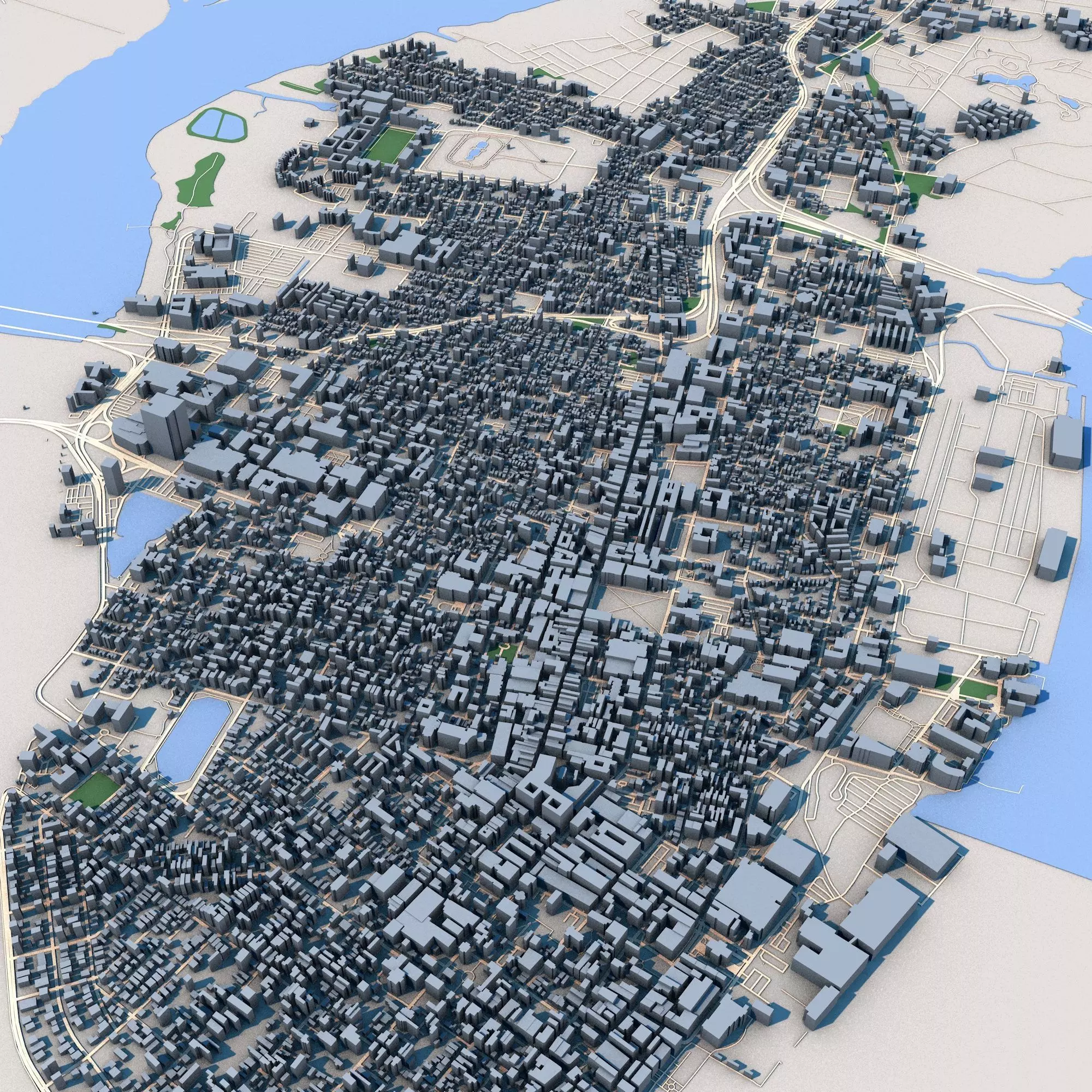 Charleston City South Carolina United States 3D model_0