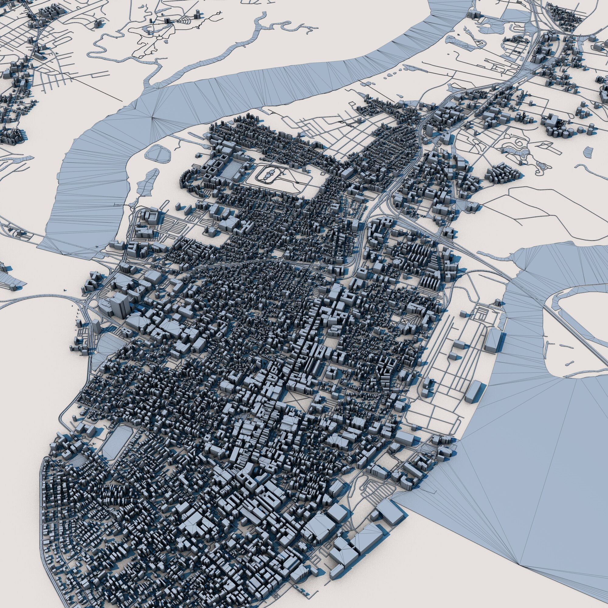 Charleston City South Carolina United States 3D model_8