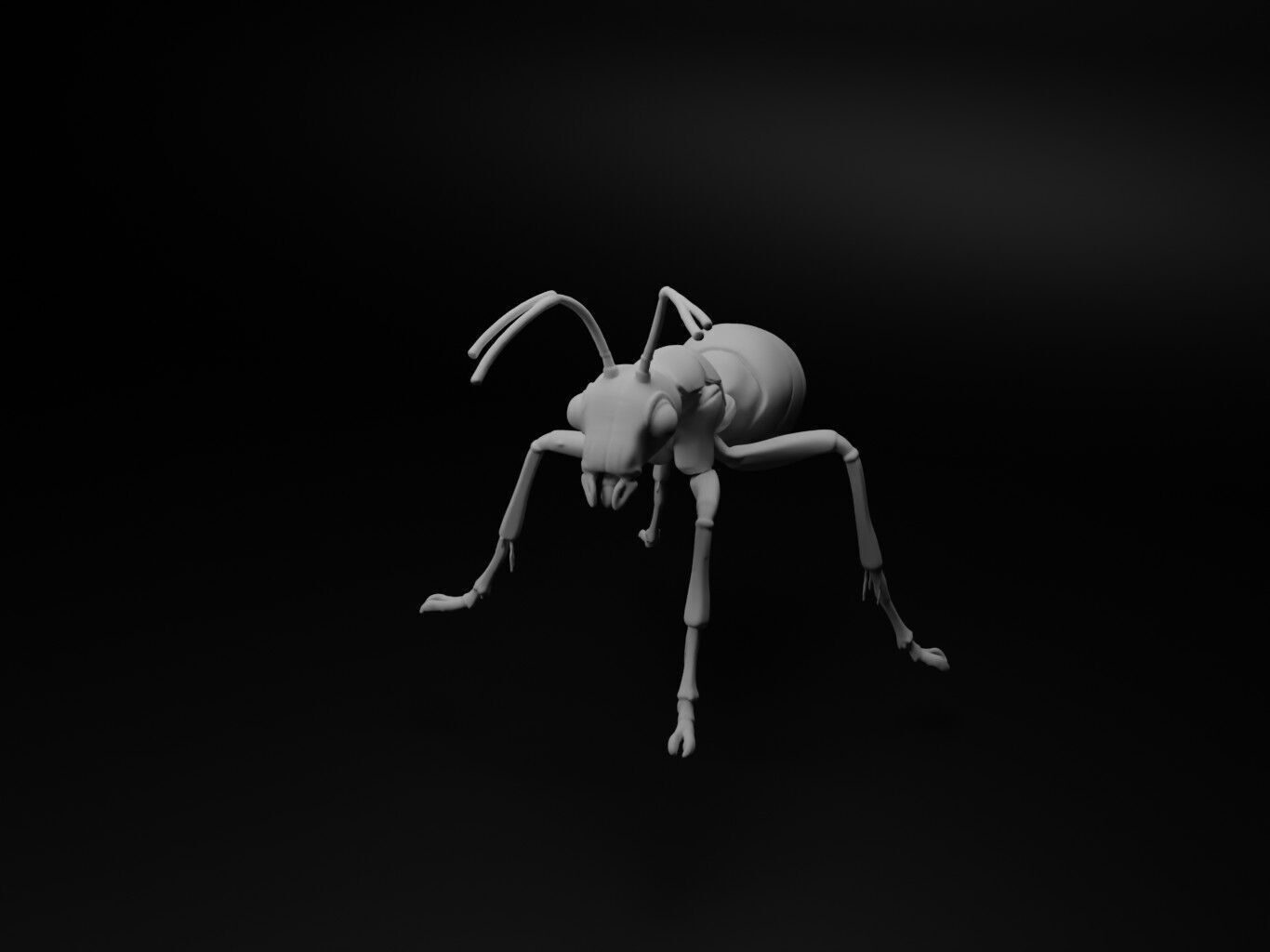 Ant Animal Figure 3D print model_1