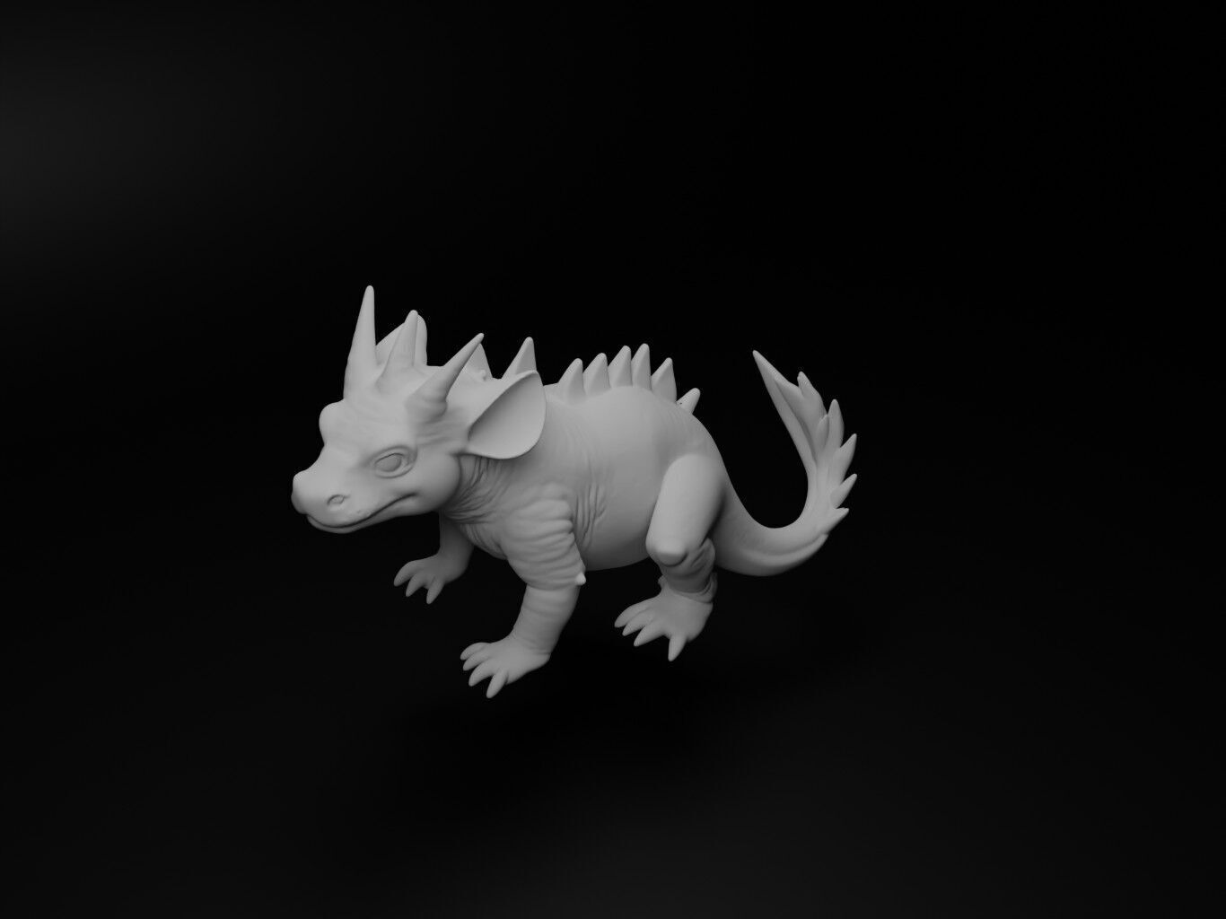Axolotl Animal Figure 3D print model_2