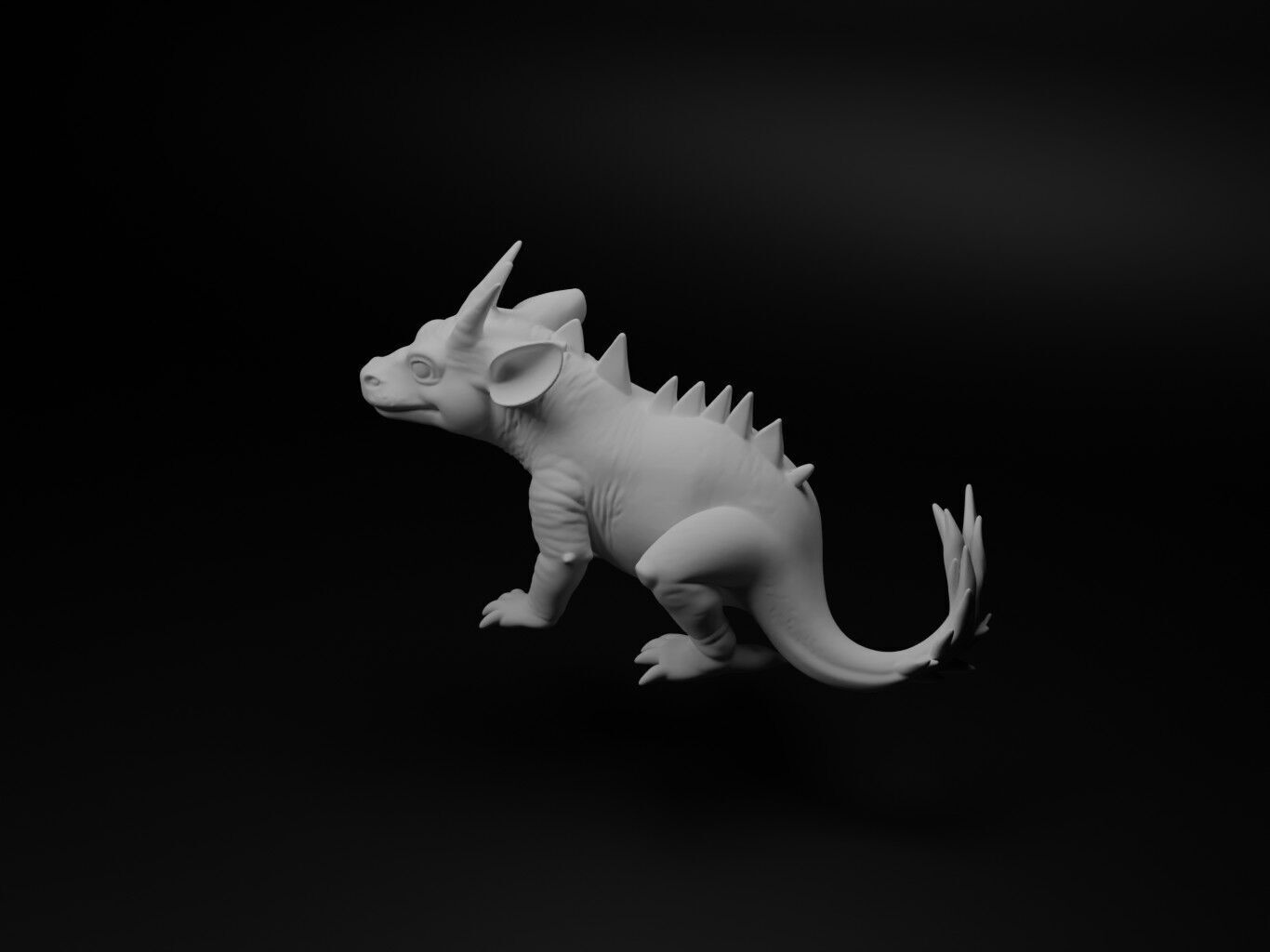 Axolotl Animal Figure 3D print model_1