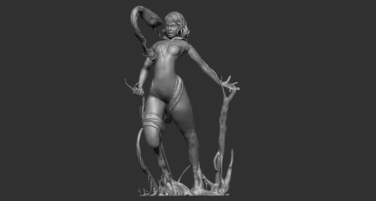 Spider-Gwen Symbiote Variant Cover 3D print model_3