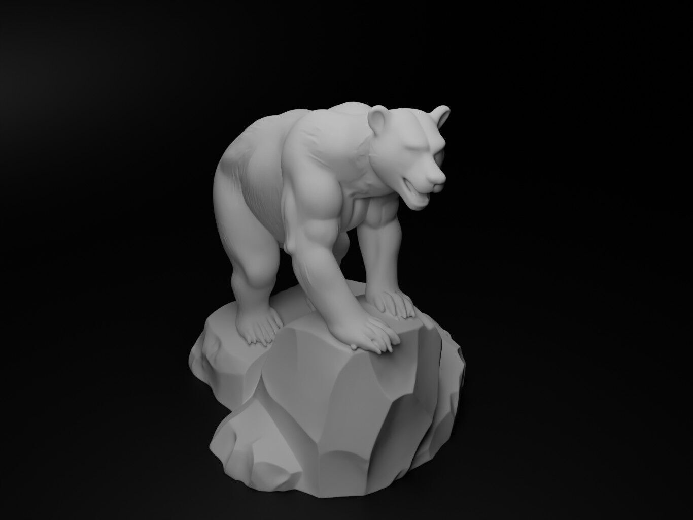 Bear Animal Figure 3D print model_2