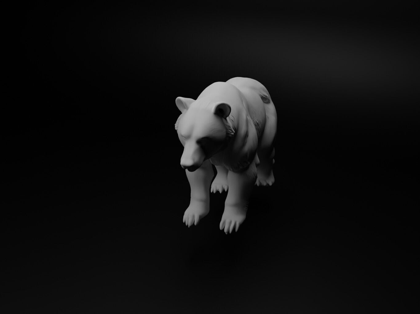 Bear Animal Figure 3D print model_1