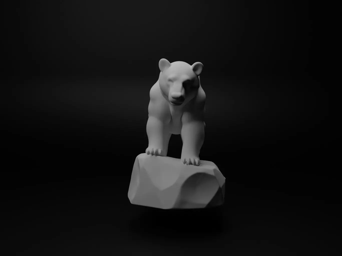 Bear Animal Figure 3D print model_0
