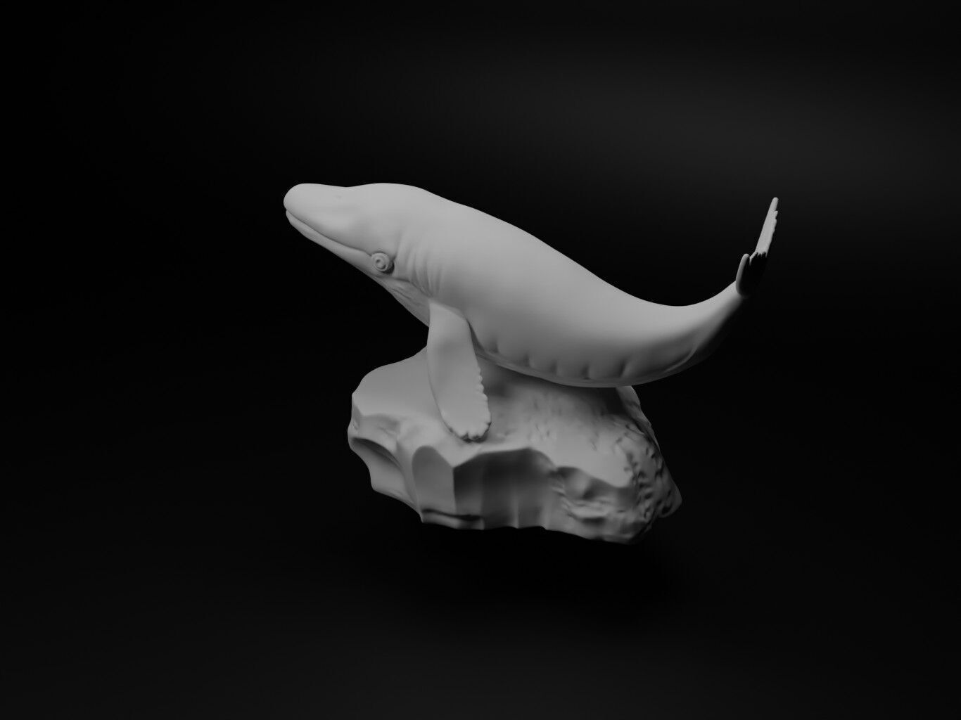 Blue whale Animal Figure 3D print model_1