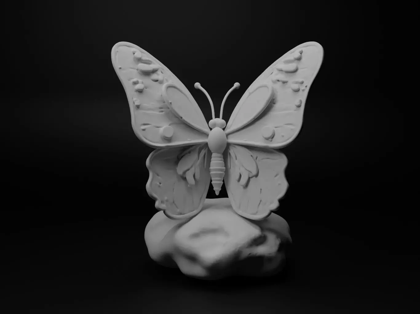 Butterfly Animal Figure 3D print model