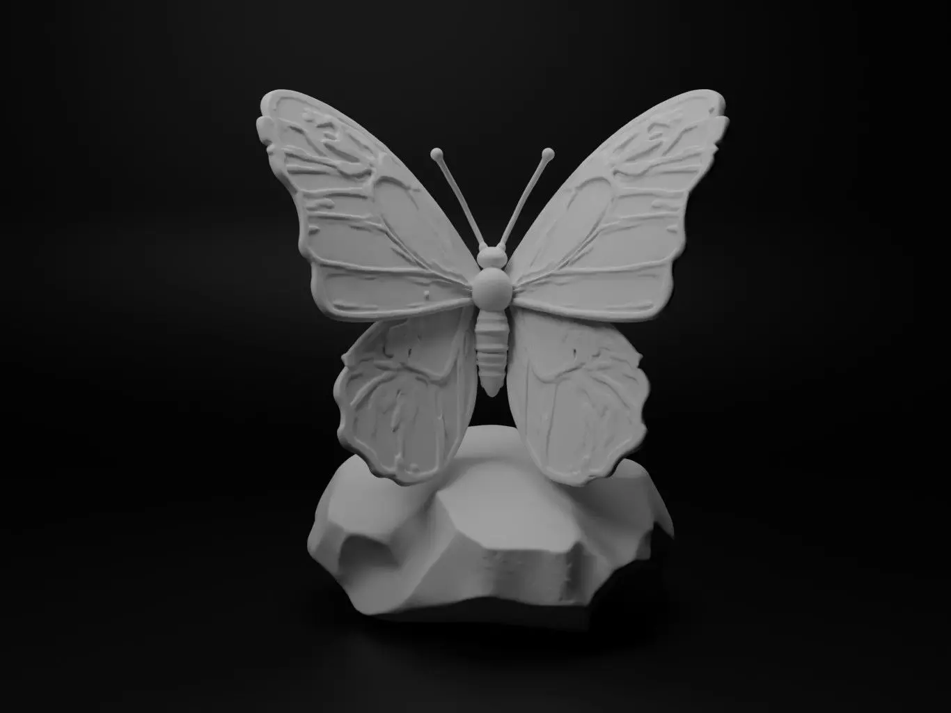 Butterfly Animal Figure 3D print model_0