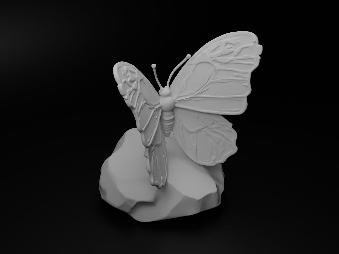Butterfly Animal Figure 3D print model_2