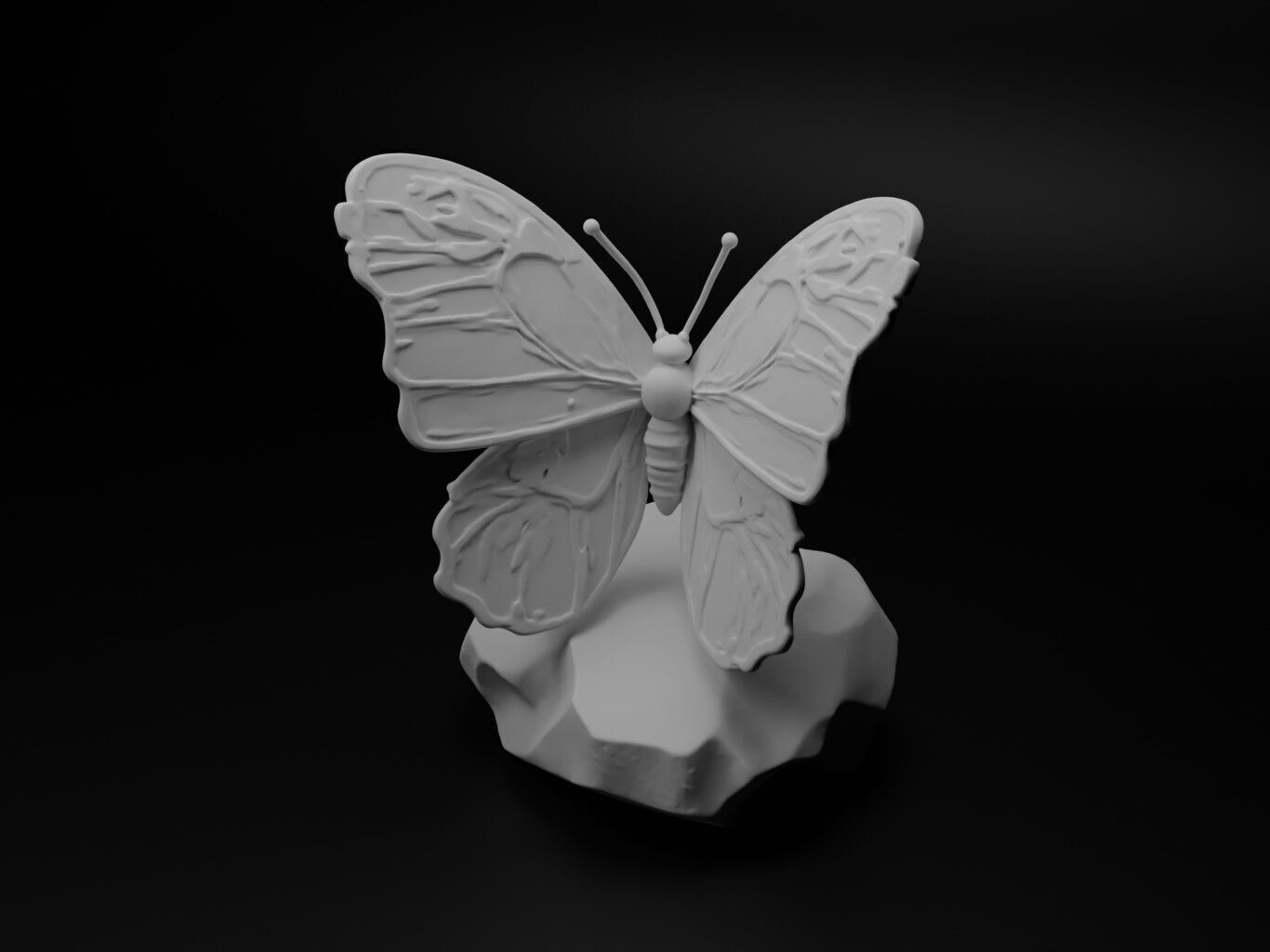 Butterfly Animal Figure 3D print model_1