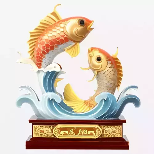 Fish statues
