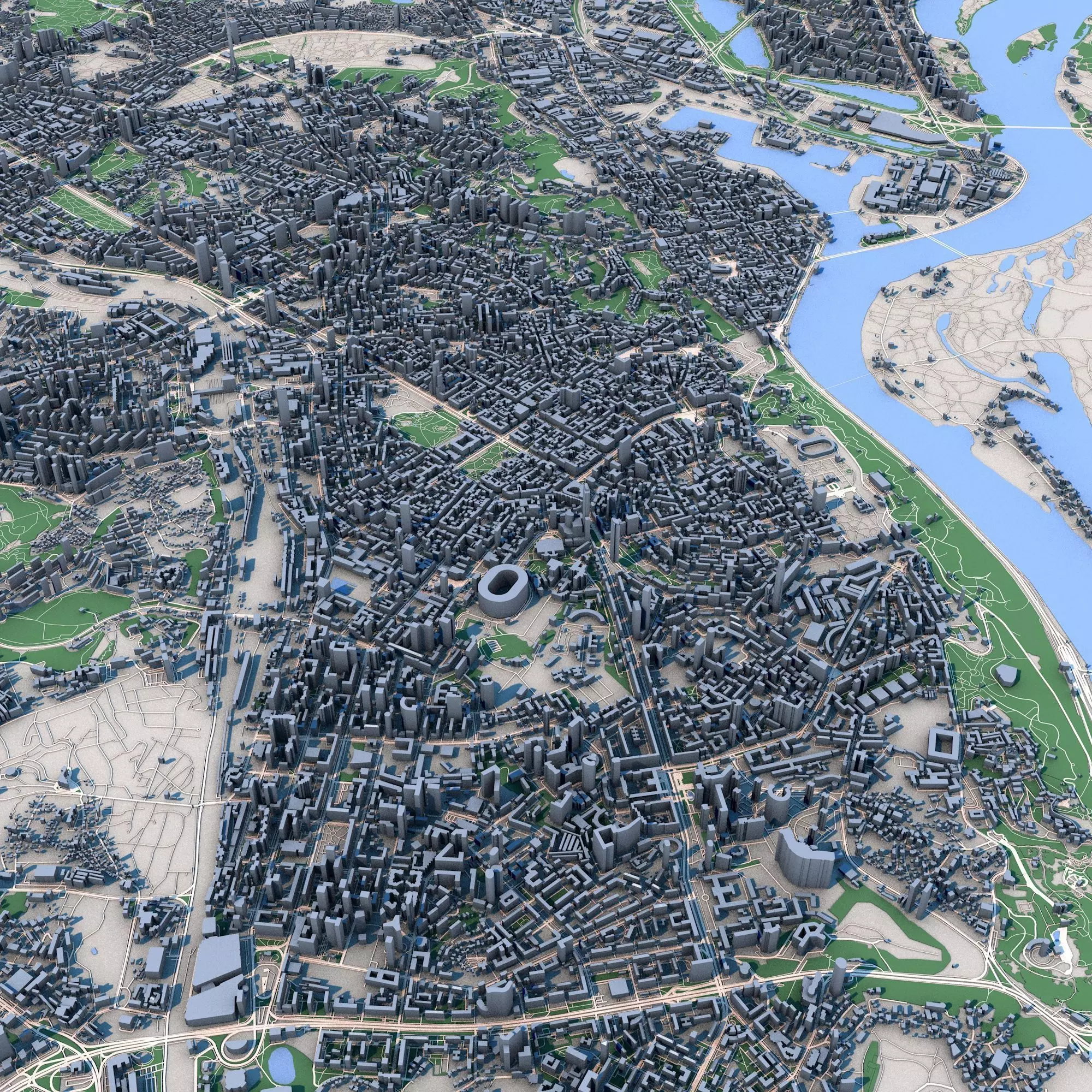 Kyiv City Ukraine 3D model_0