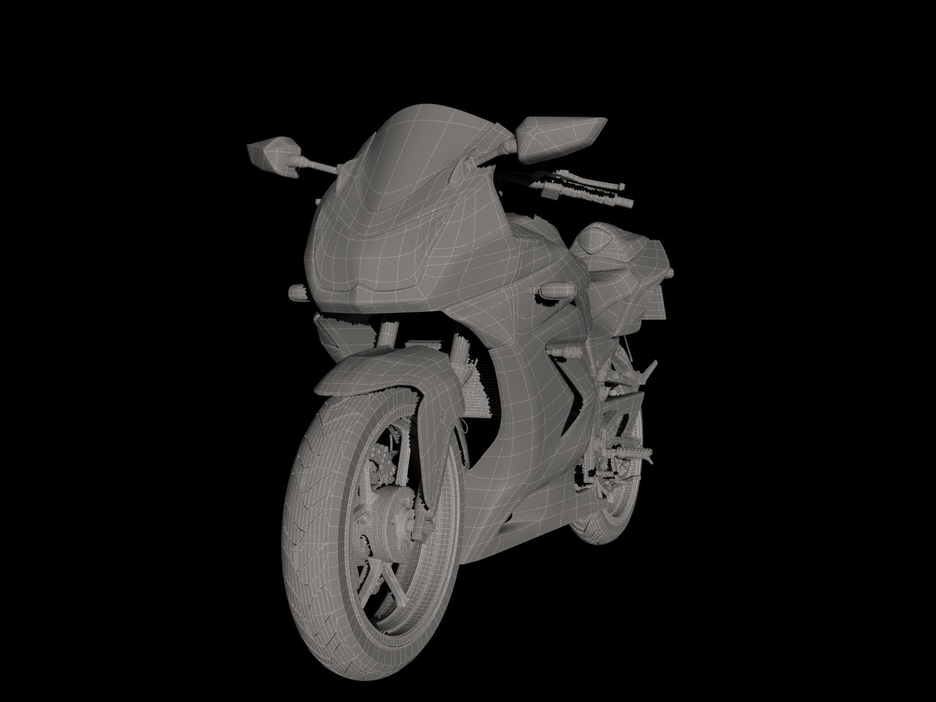 Kawasaki Ninja 250R 3D model_7