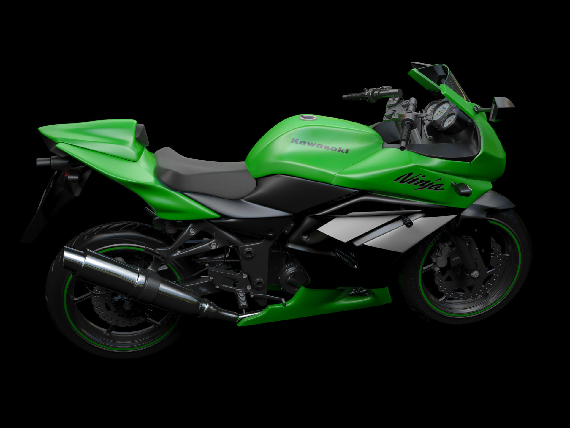 Kawasaki Ninja 250R 3D model_2