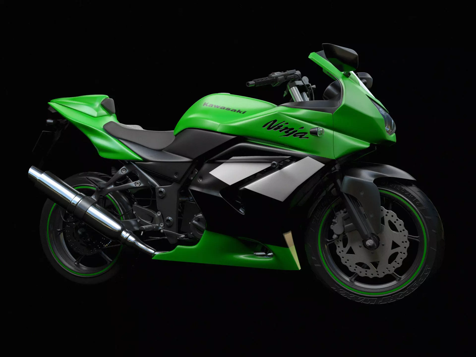 Kawasaki Ninja 250R 3D model_0