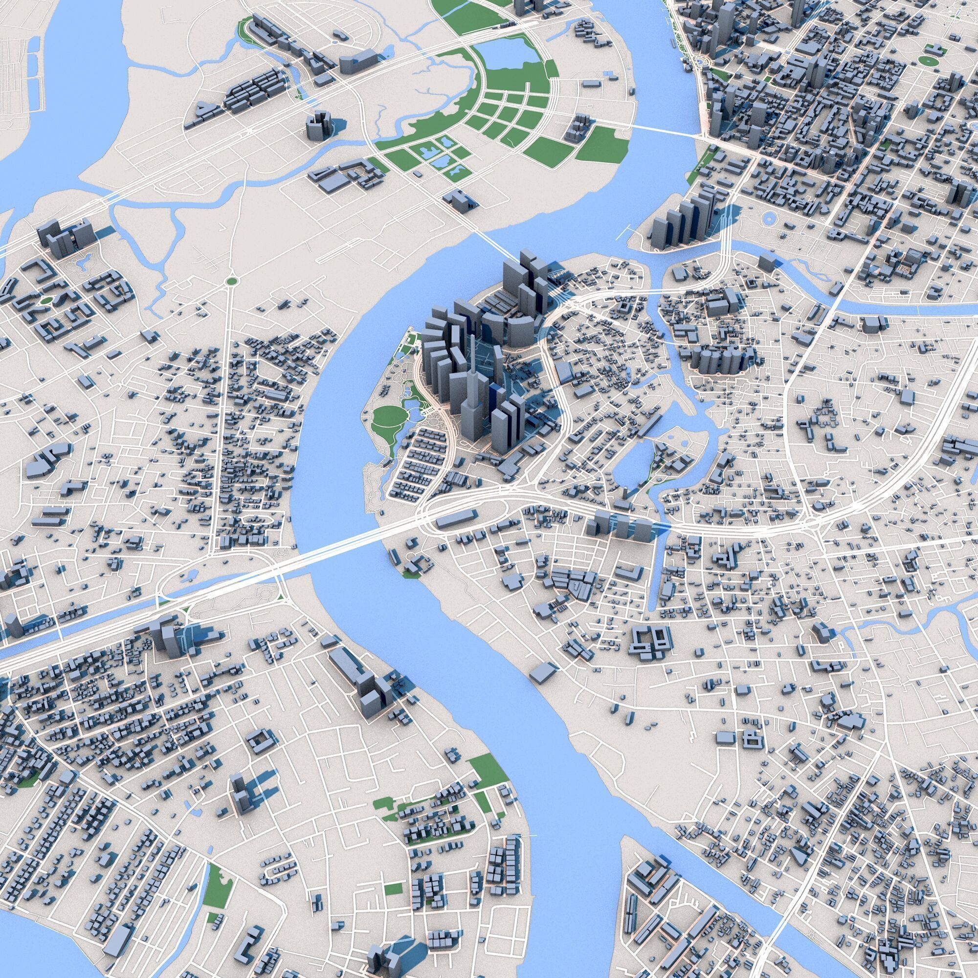 Ho Chi Minh City Vietnam 3D model_6